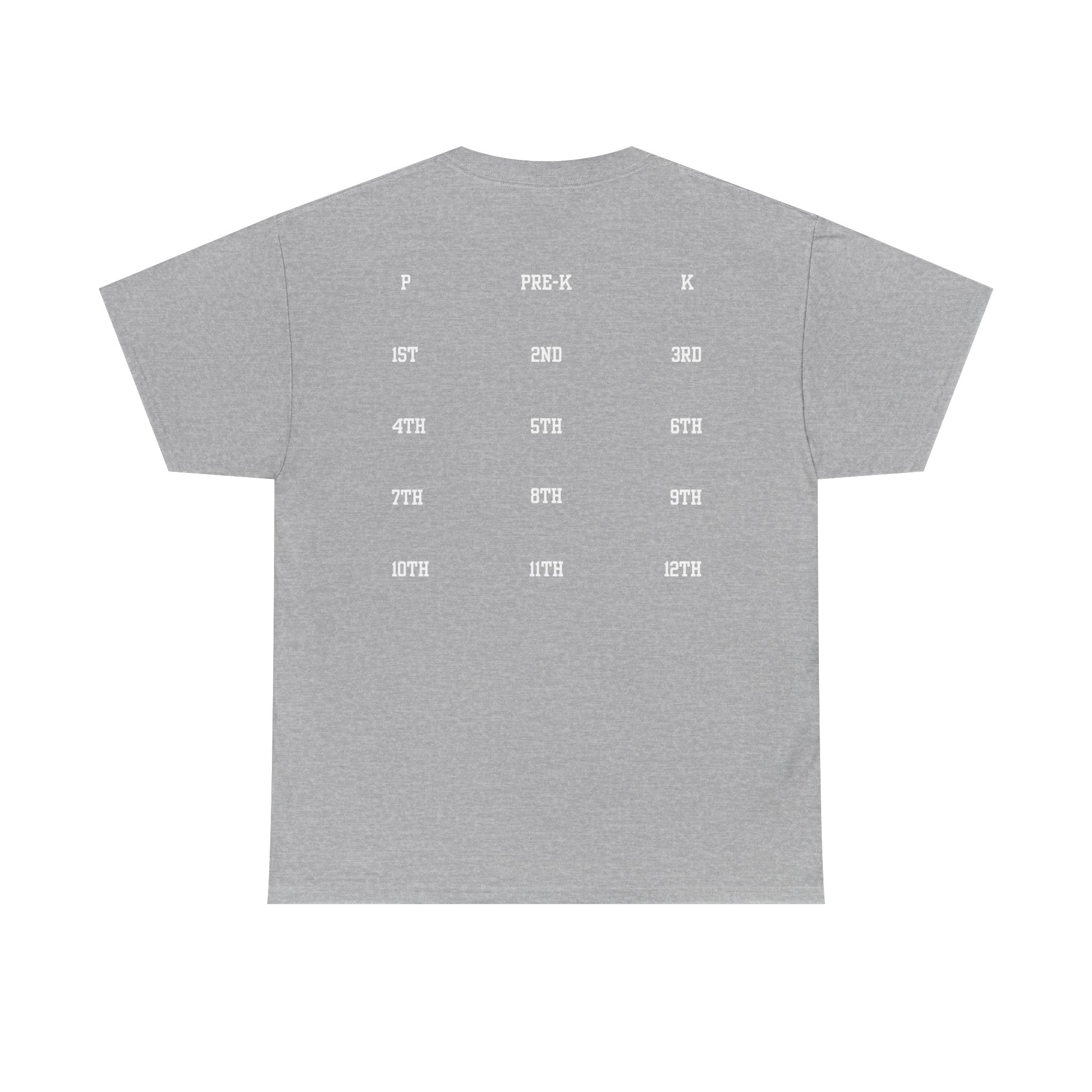 Class of 2039 Tee — Graduation Milestone Shirt (Includes Grade Progression Back)