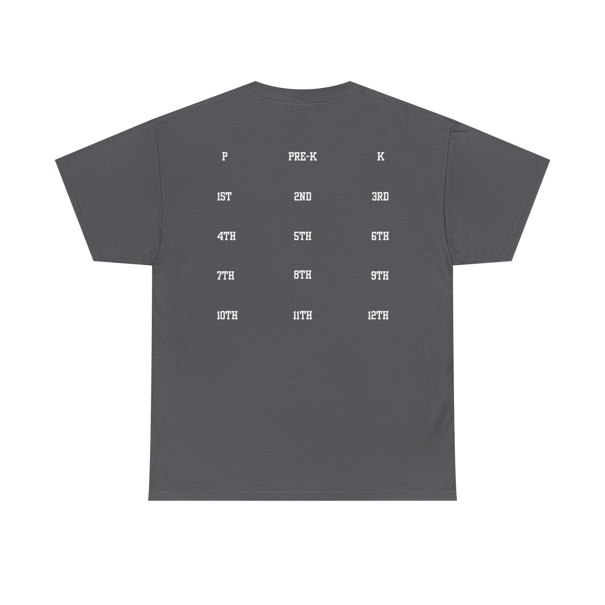 Class of 2039 Tee — Graduation Milestone Shirt (Includes Grade Progression Back)
