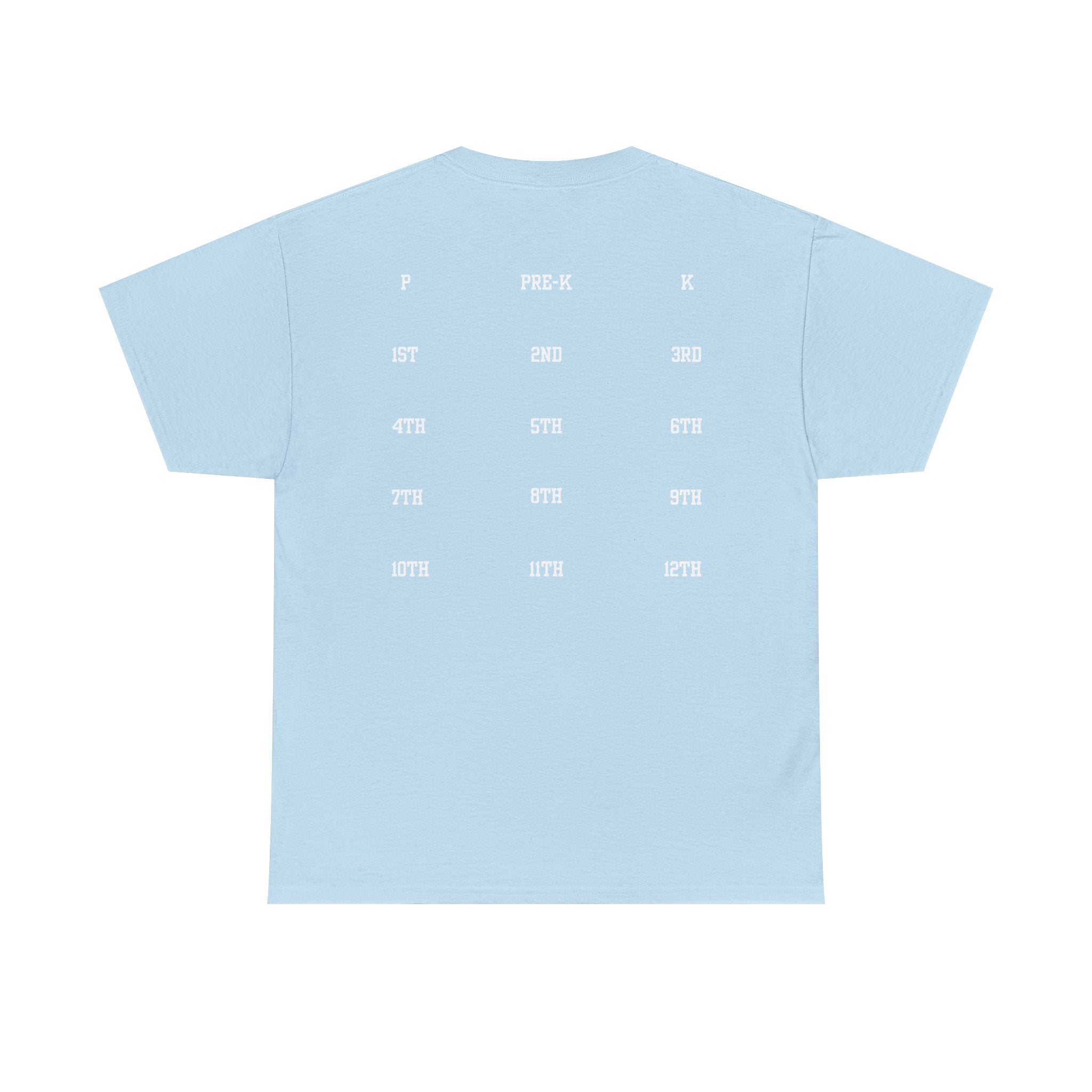 Class of 2039 Tee — Graduation Milestone Shirt (Includes Grade Progression Back)