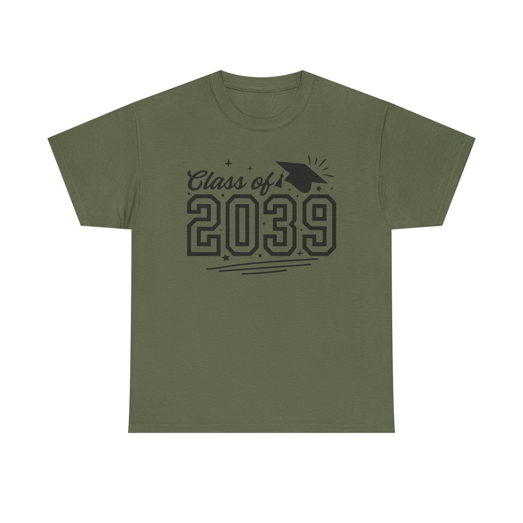 Class of 2039 T-Shirt — Kids Graduation Tee with Cap Graphic