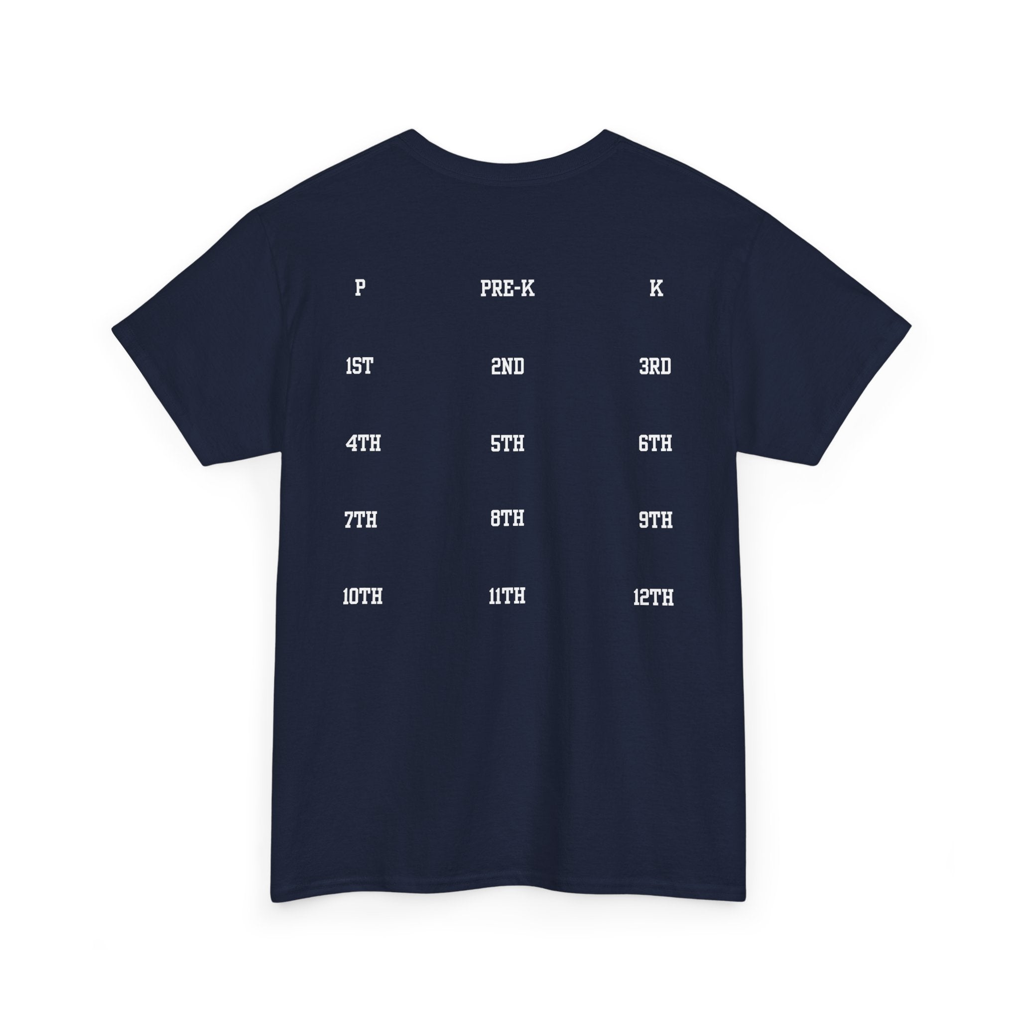 Class of 2039 Tee — Graduation Milestone Shirt (Includes Grade Progression Back)