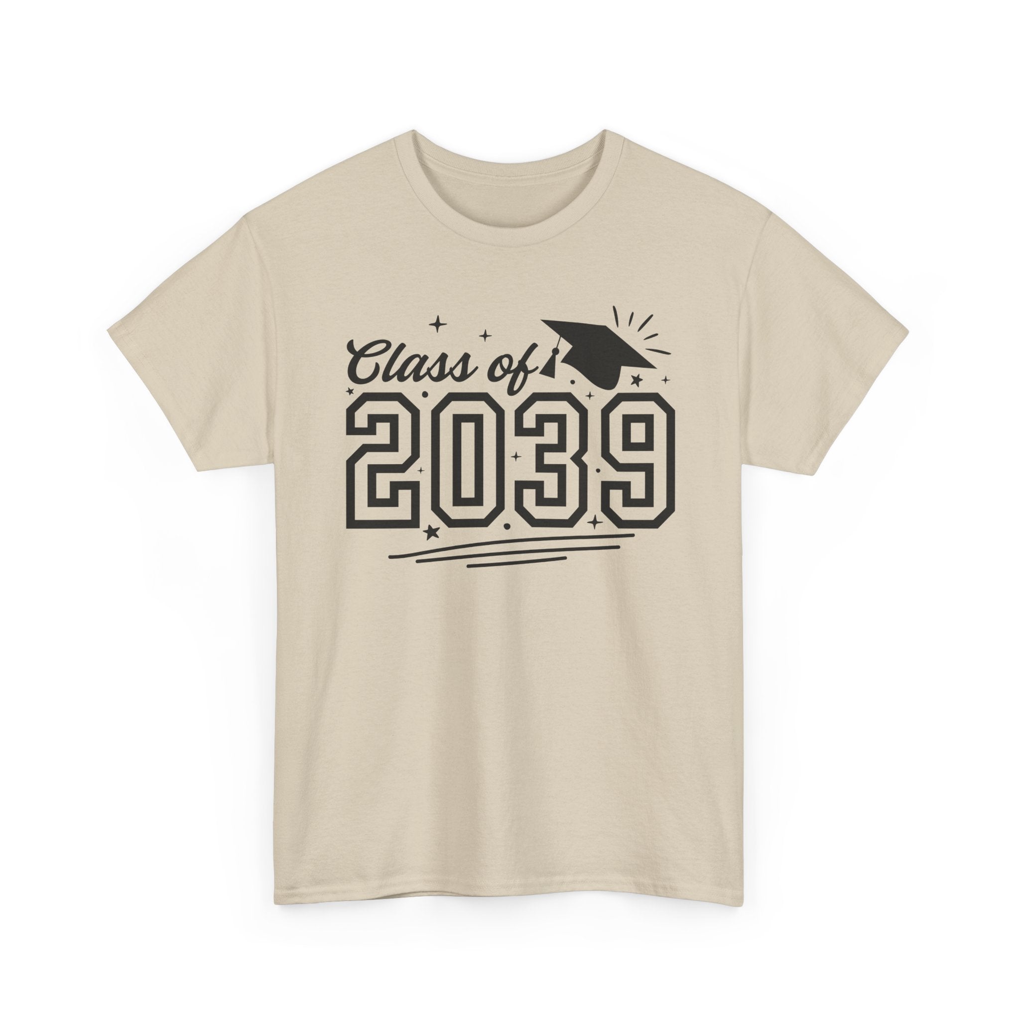 Class of 2039 T-Shirt — Kids Graduation Tee with Cap Graphic