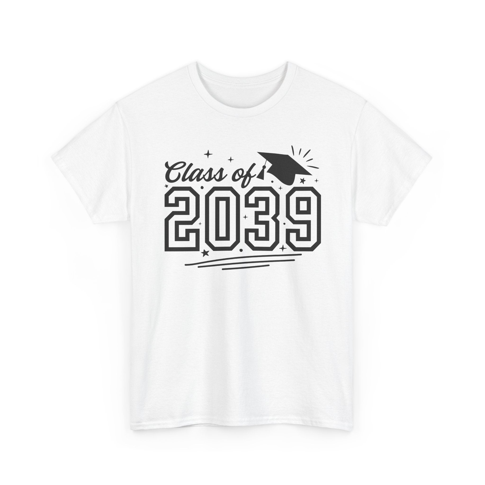 Class of 2039 T-Shirt — Kids Graduation Tee with Cap Graphic