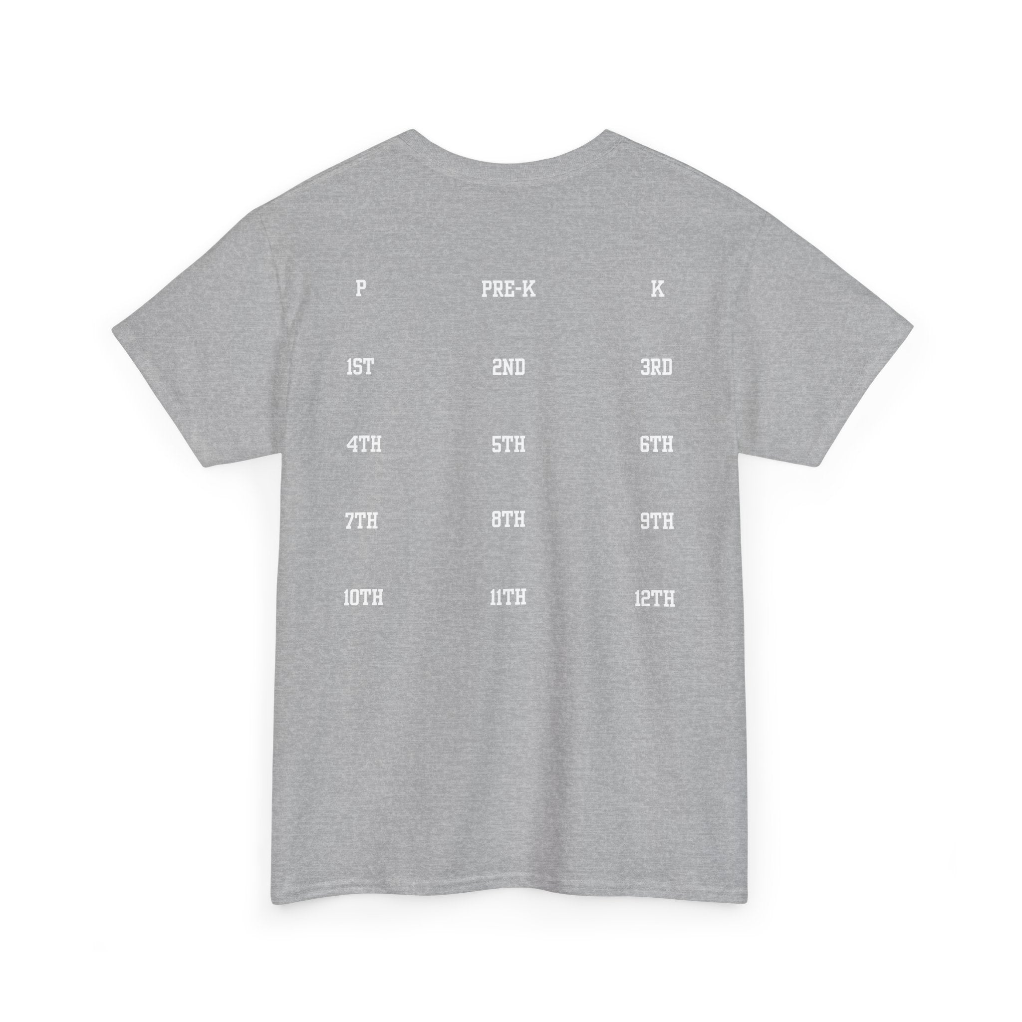 Class of 2039 Tee — Graduation Milestone Shirt (Includes Grade Progression Back)