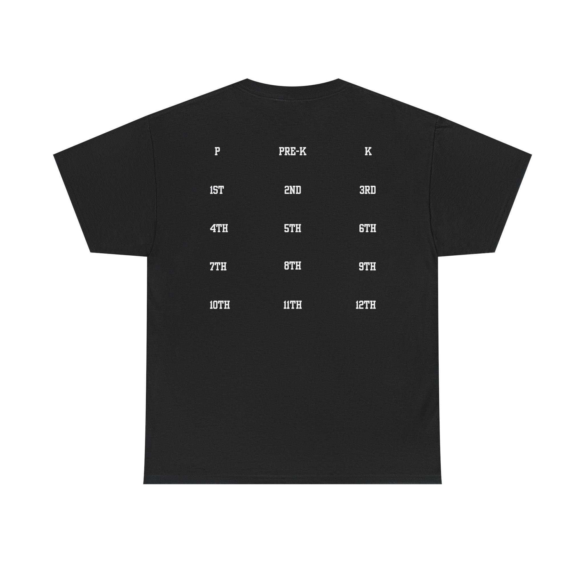 Class of 2039 Tee — Graduation Milestone Shirt (Includes Grade Progression Back)