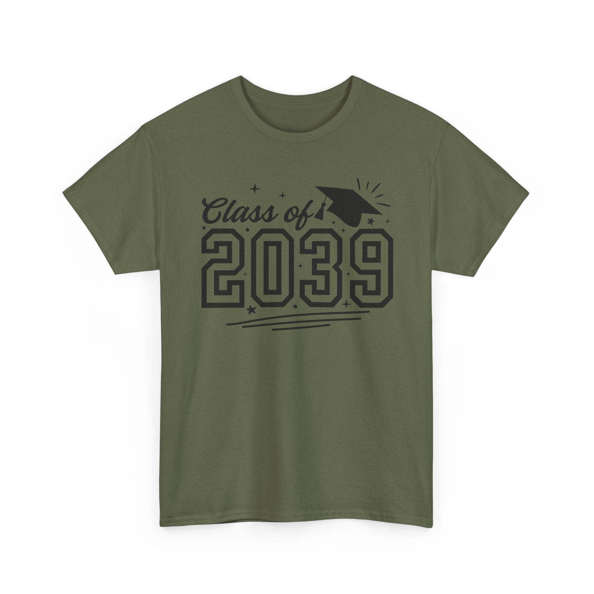 Class of 2039 T-Shirt — Kids Graduation Tee with Cap Graphic