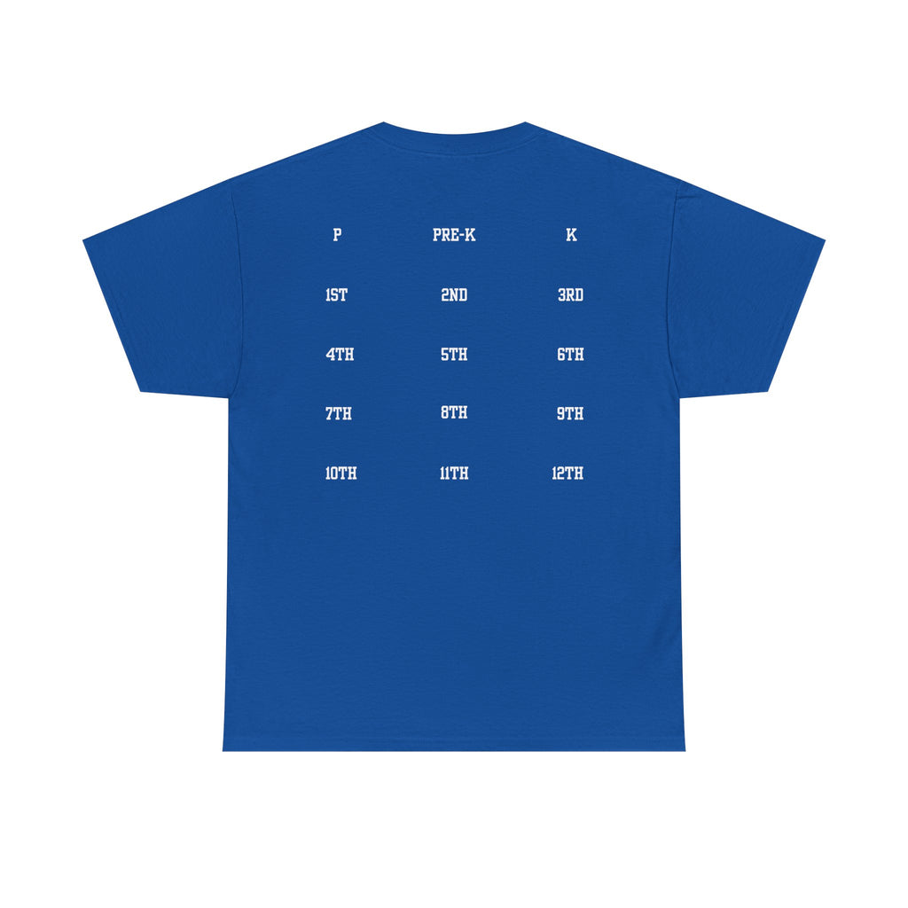 Class of 2039 Tee — Graduation Milestone Shirt (Includes Grade Progression Back)