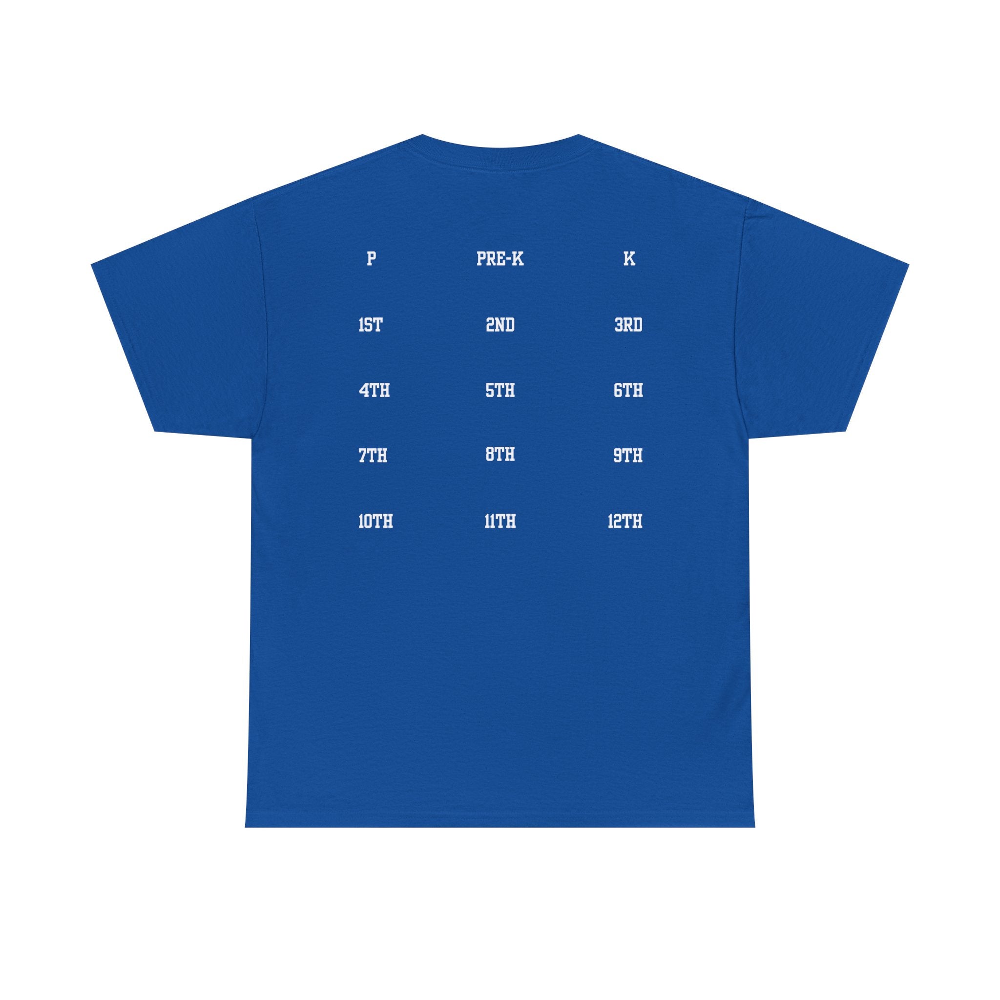 Class of 2039 Tee — Graduation Milestone Shirt (Includes Grade Progression Back)