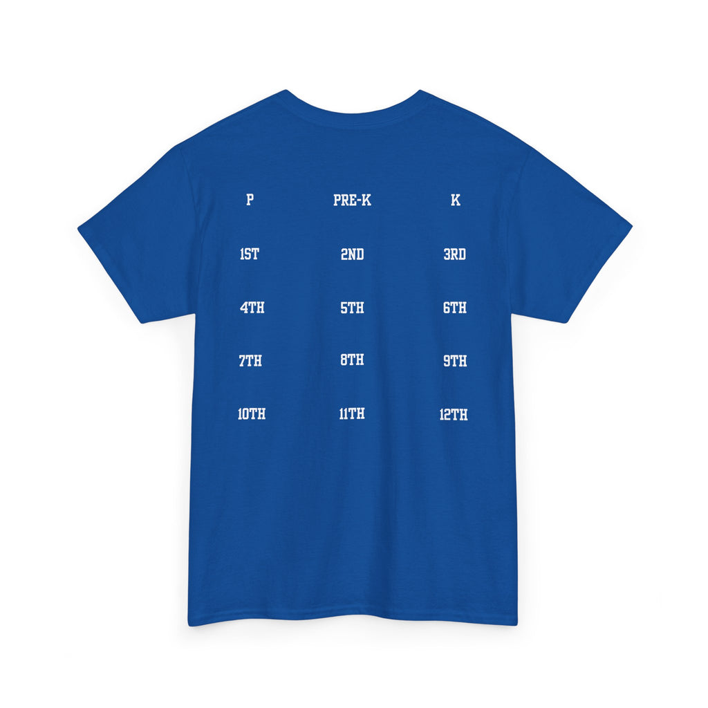 Class of 2039 Tee — Graduation Milestone Shirt (Includes Grade Progression Back)
