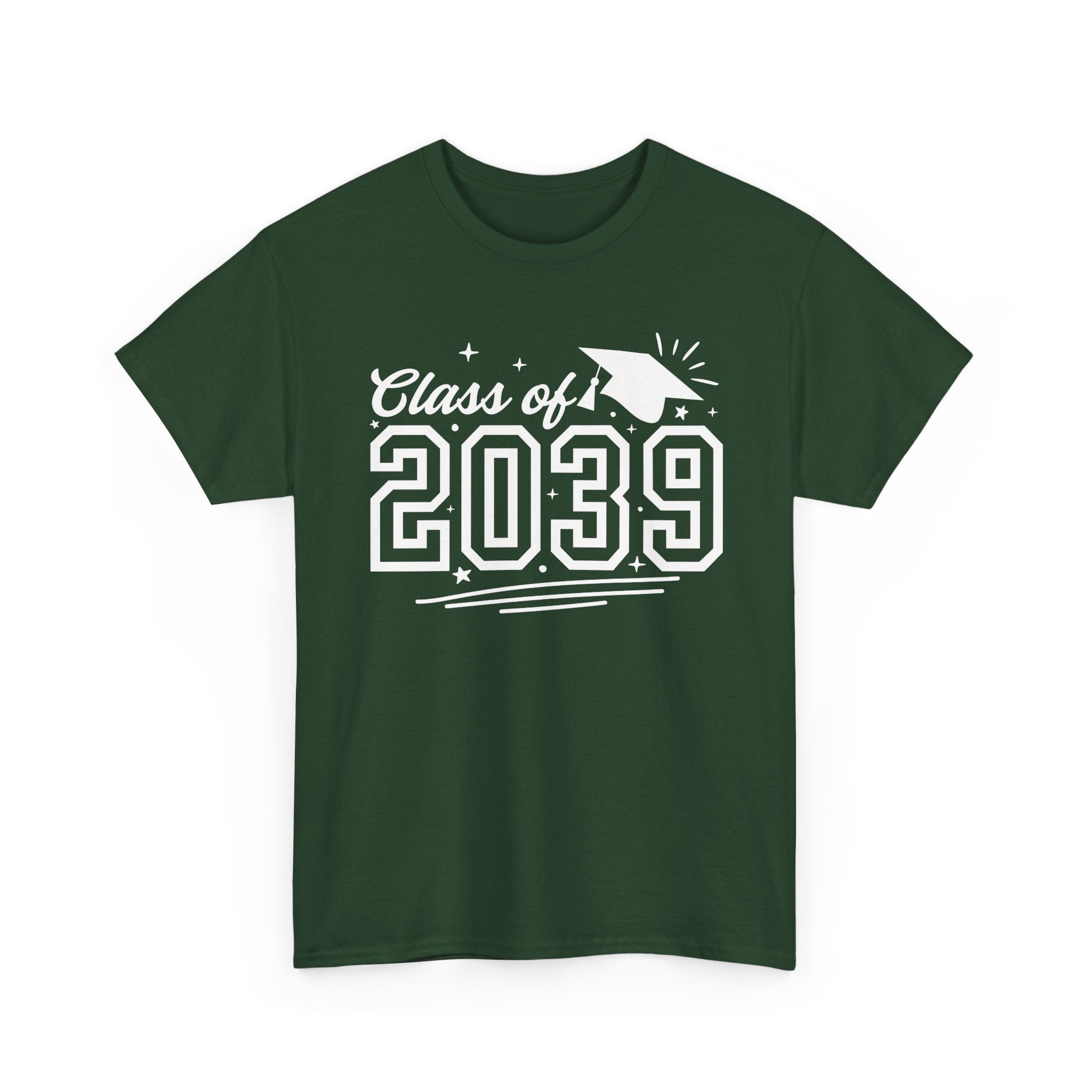 Class of 2039 Tee — Graduation Milestone Shirt (Includes Grade Progression Back)
