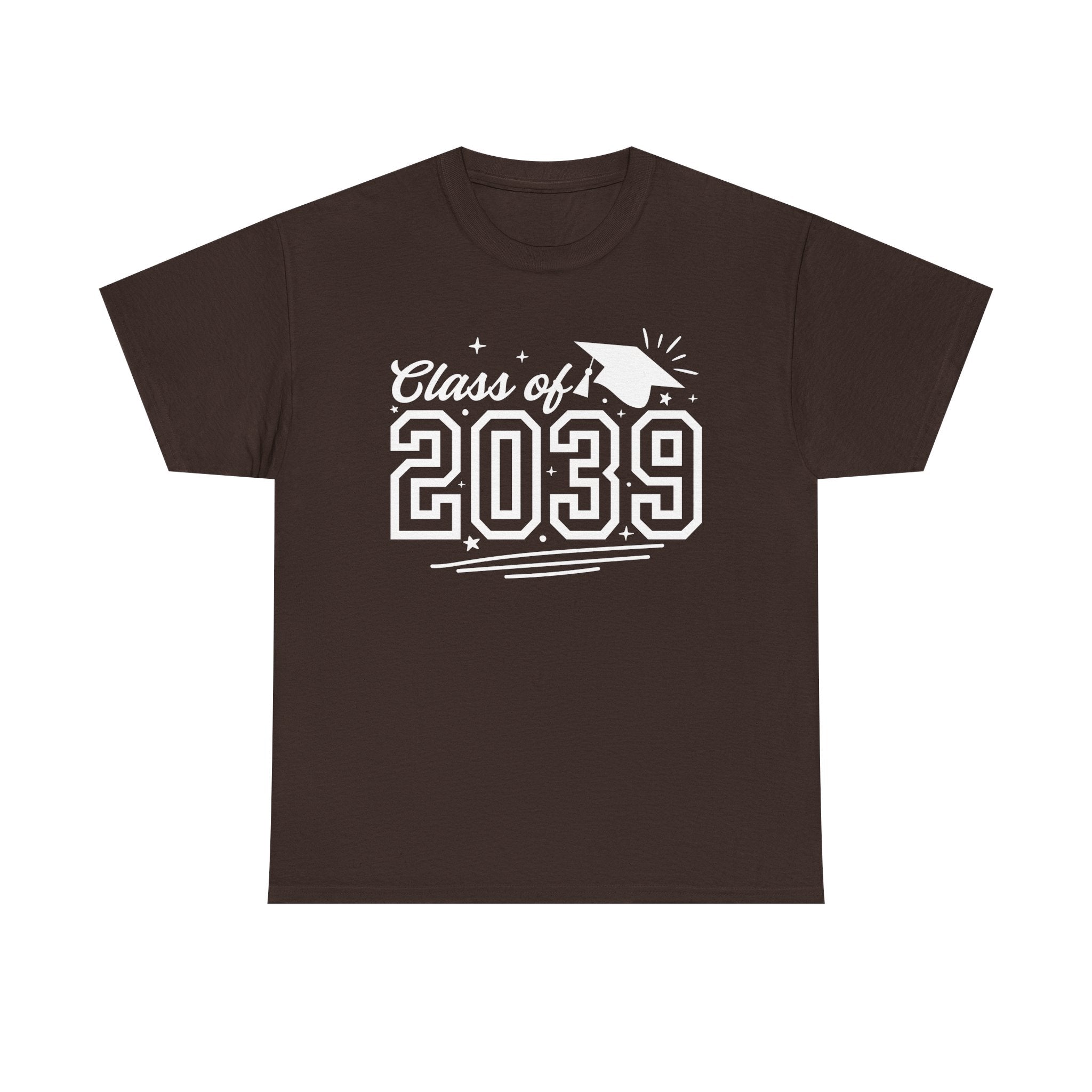 Class of 2039 Tee — Graduation Milestone Shirt (Includes Grade Progression Back)