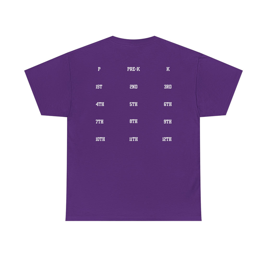Class of 2039 Tee — Graduation Milestone Shirt (Includes Grade Progression Back)
