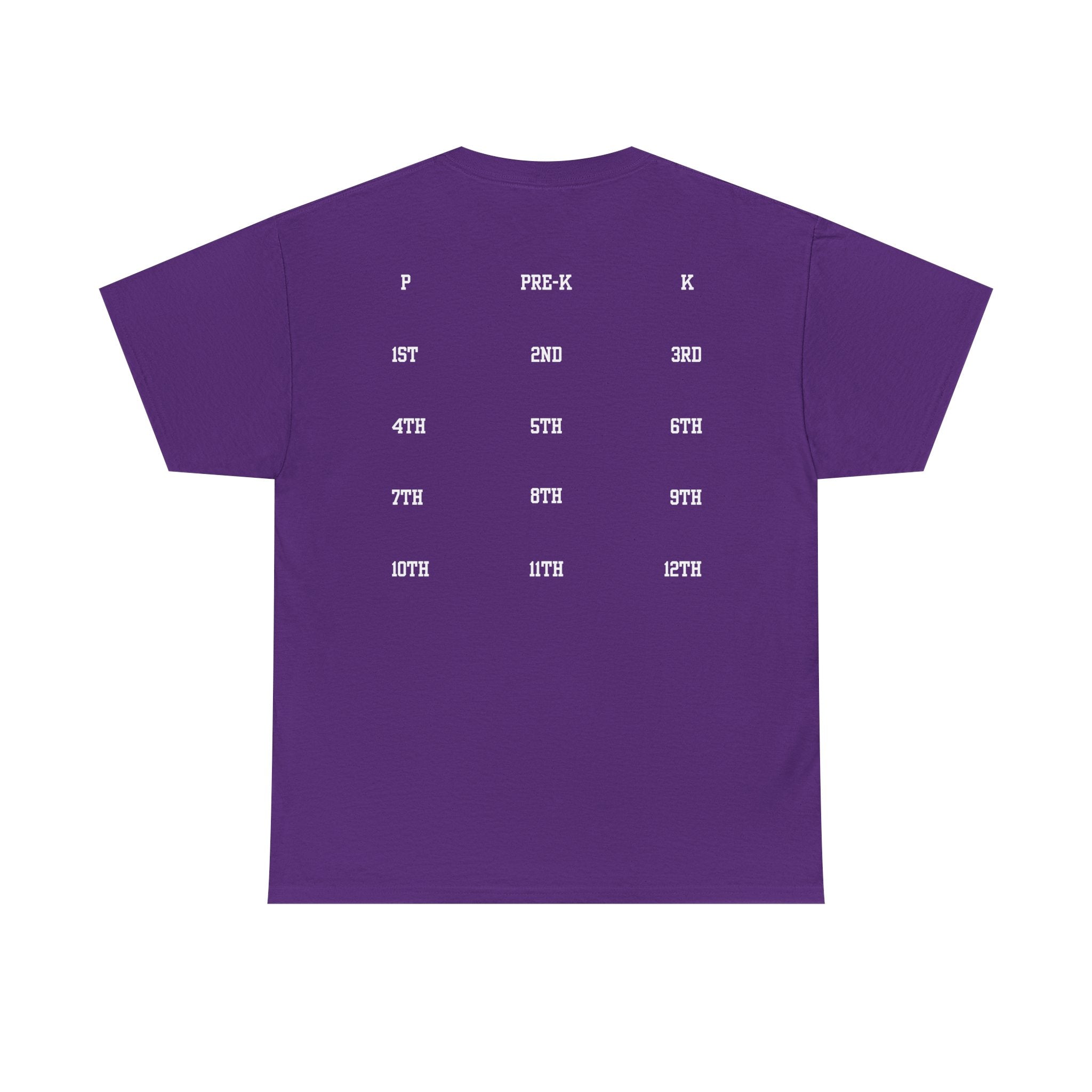 Class of 2039 Tee — Graduation Milestone Shirt (Includes Grade Progression Back)