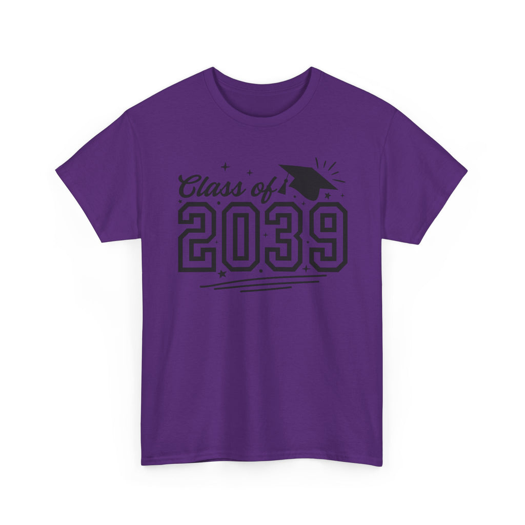 Class of 2039 T-Shirt — Kids Graduation Tee with Cap Graphic