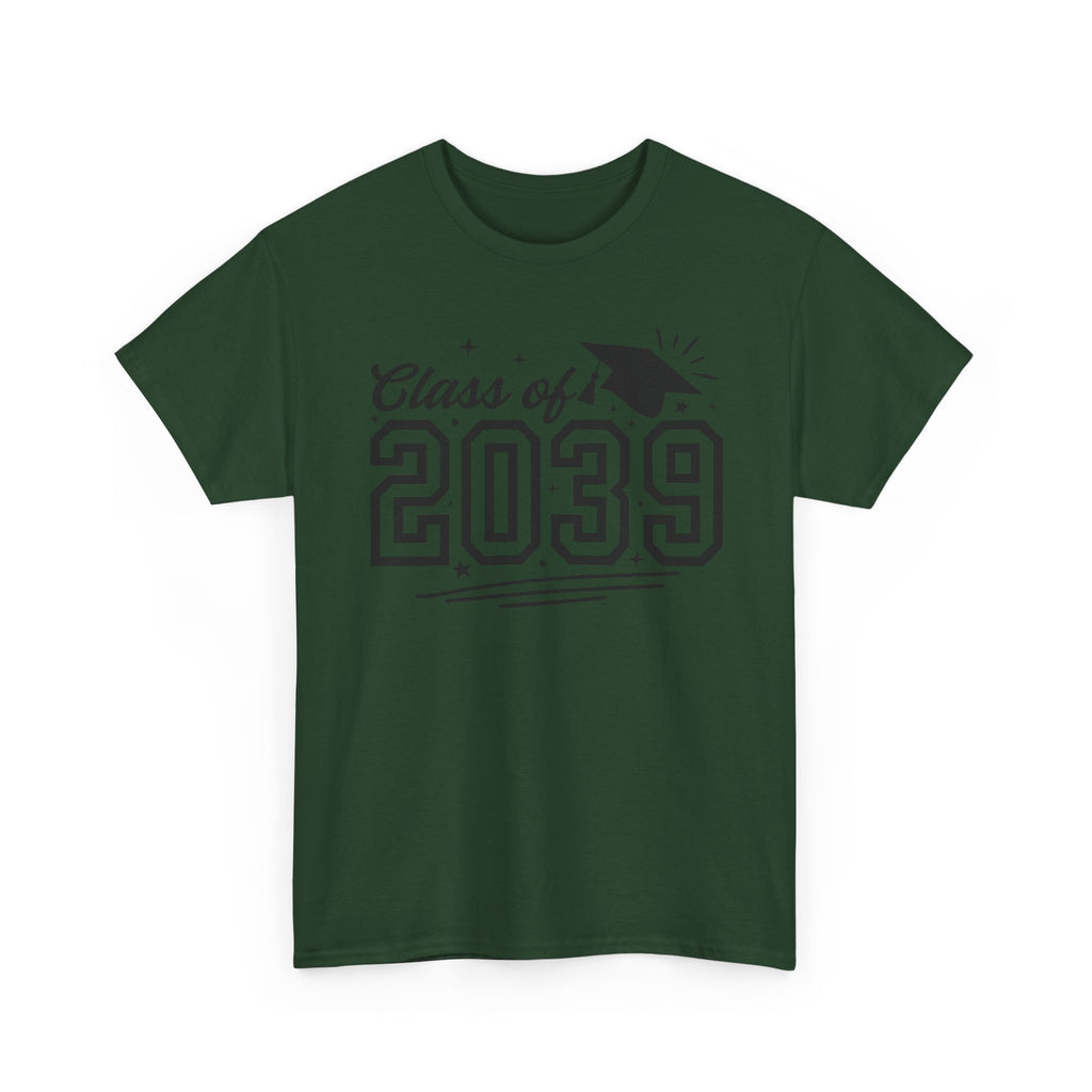 Class of 2039 T-Shirt — Kids Graduation Tee with Cap Graphic