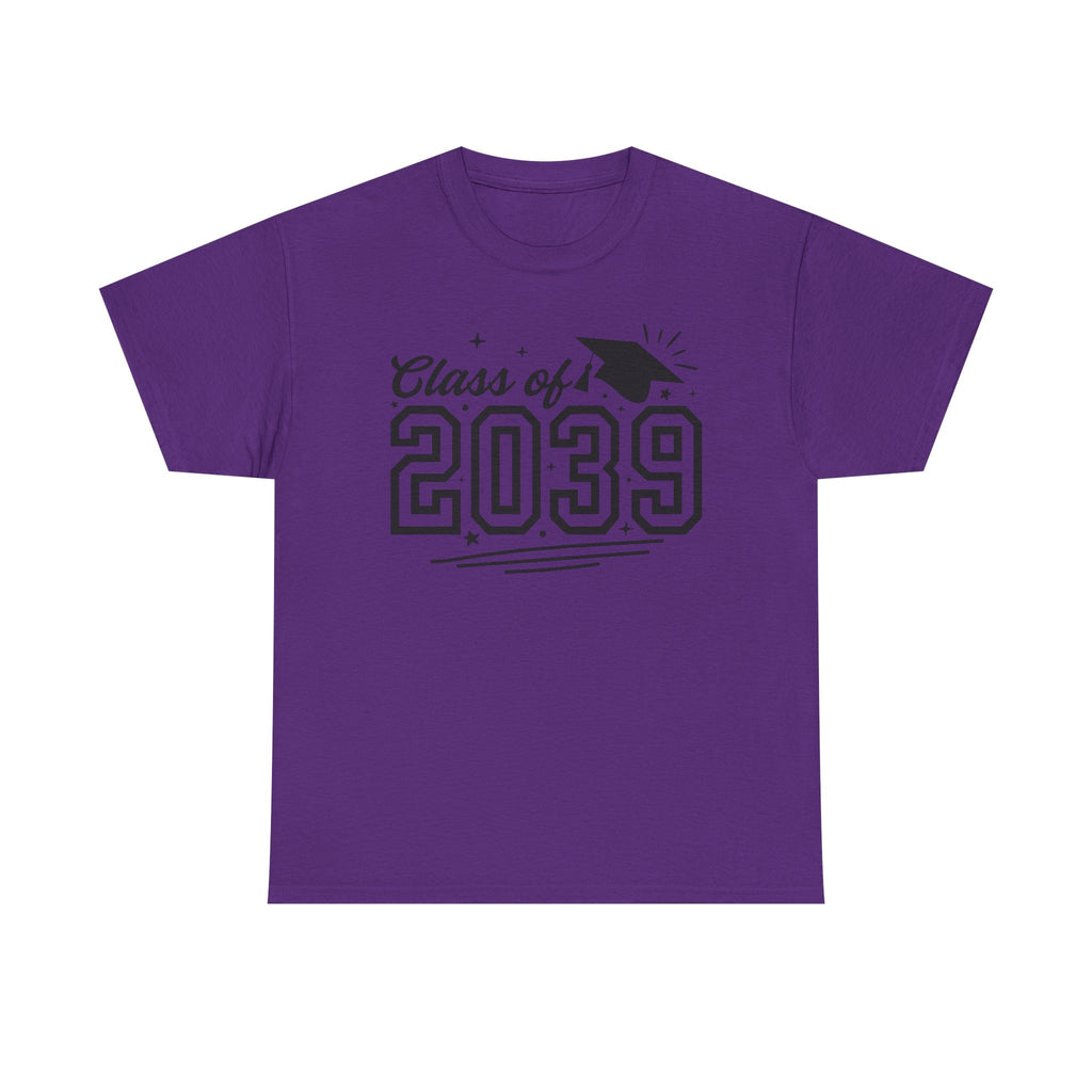 Class of 2039 T-Shirt — Kids Graduation Tee with Cap Graphic