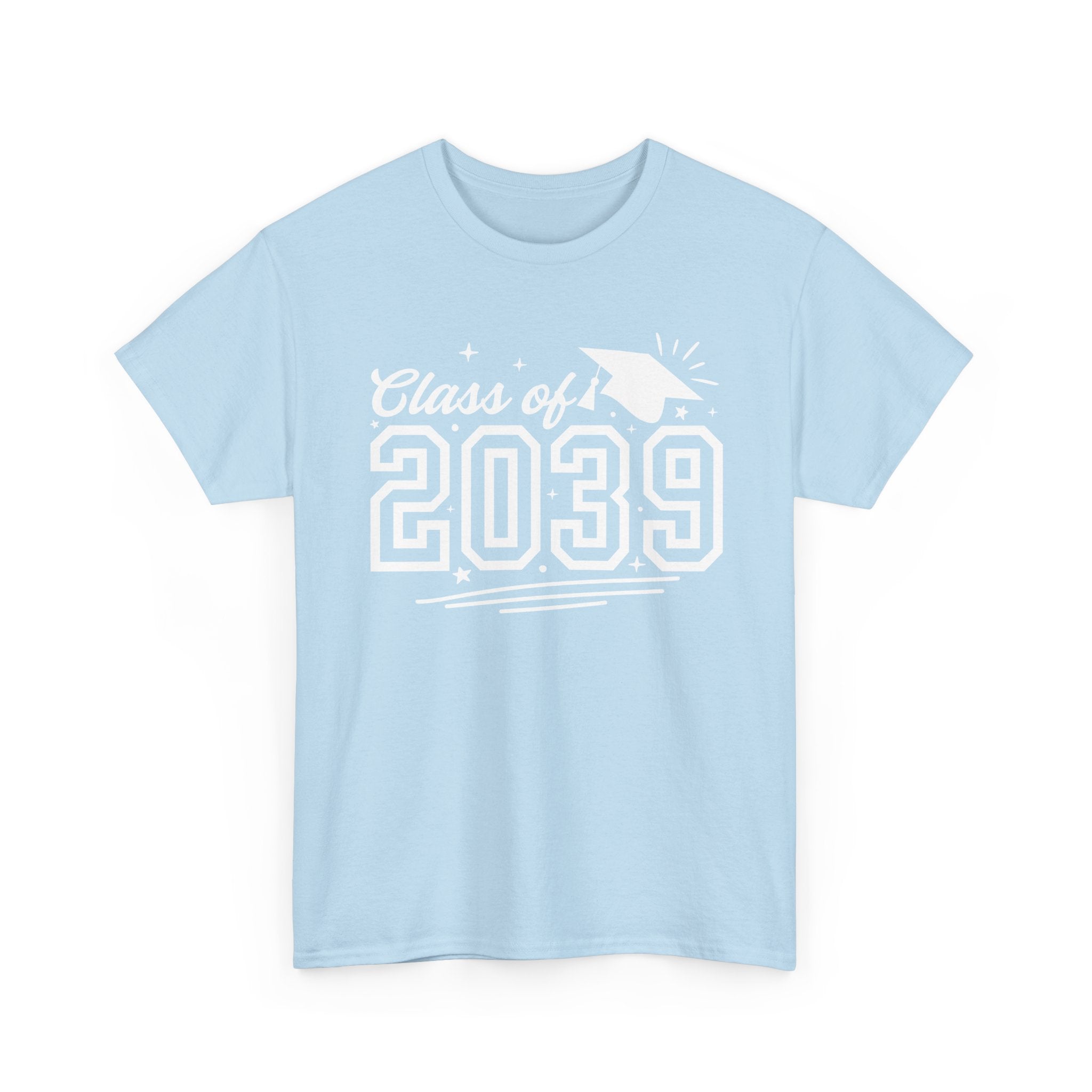 Class of 2039 Tee — Graduation Milestone Shirt (Includes Grade Progression Back)