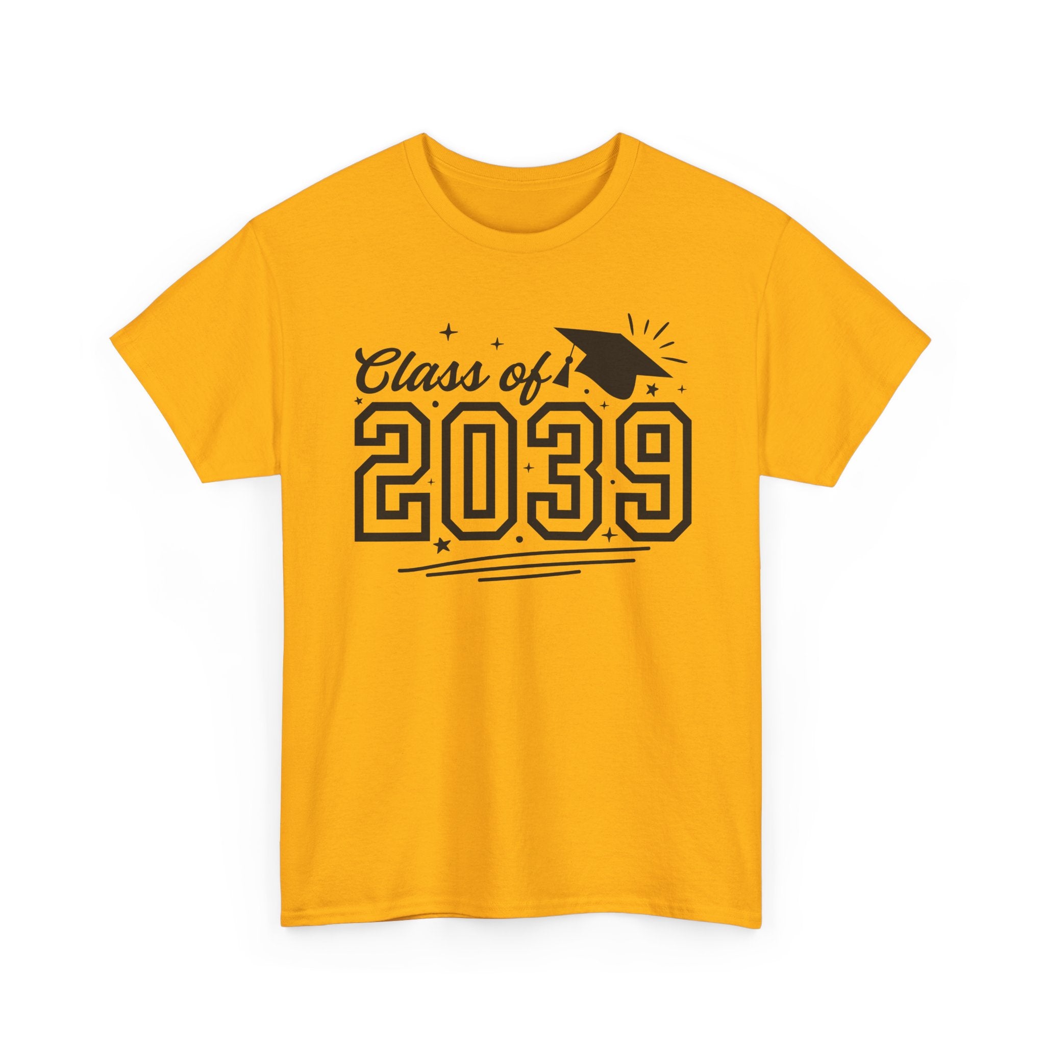 Class of 2039 T-Shirt — Kids Graduation Tee with Cap Graphic
