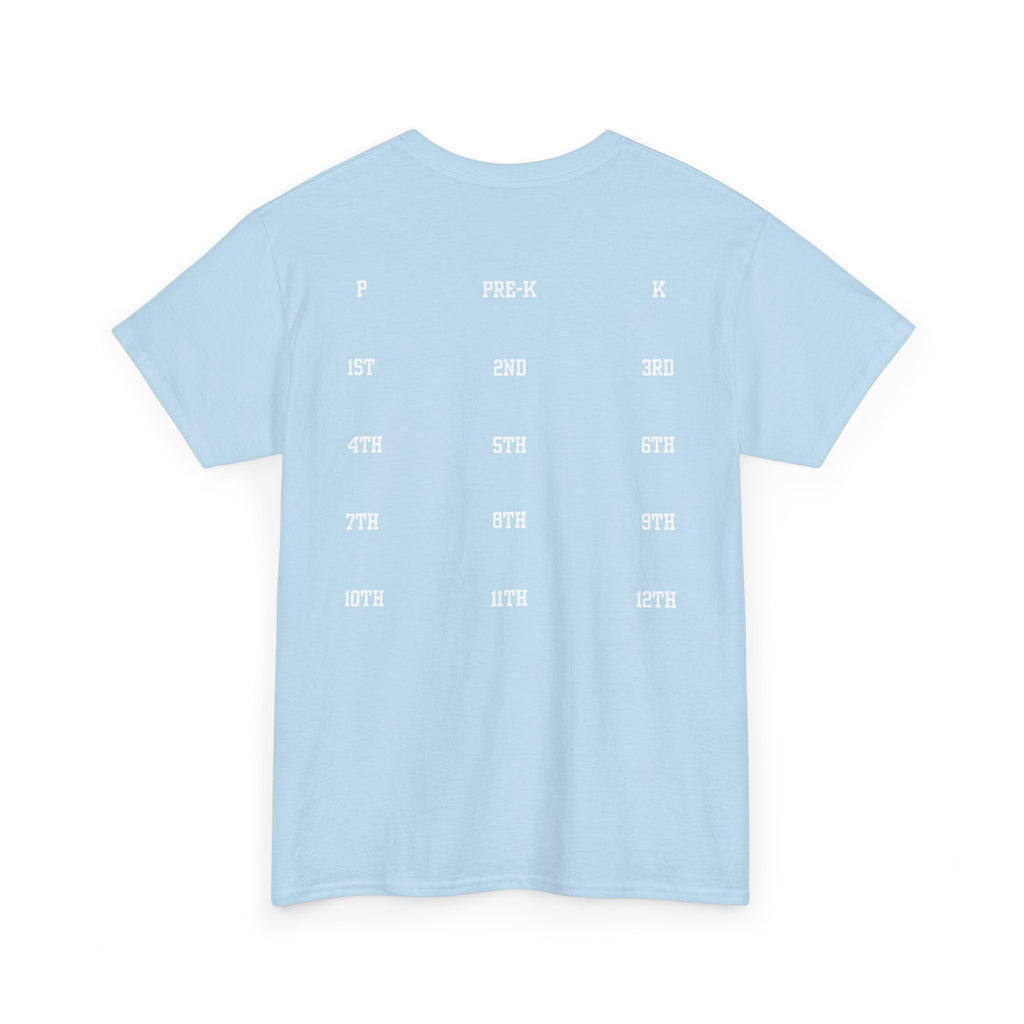 Class of 2039 Tee — Graduation Milestone Shirt (Includes Grade Progression Back)