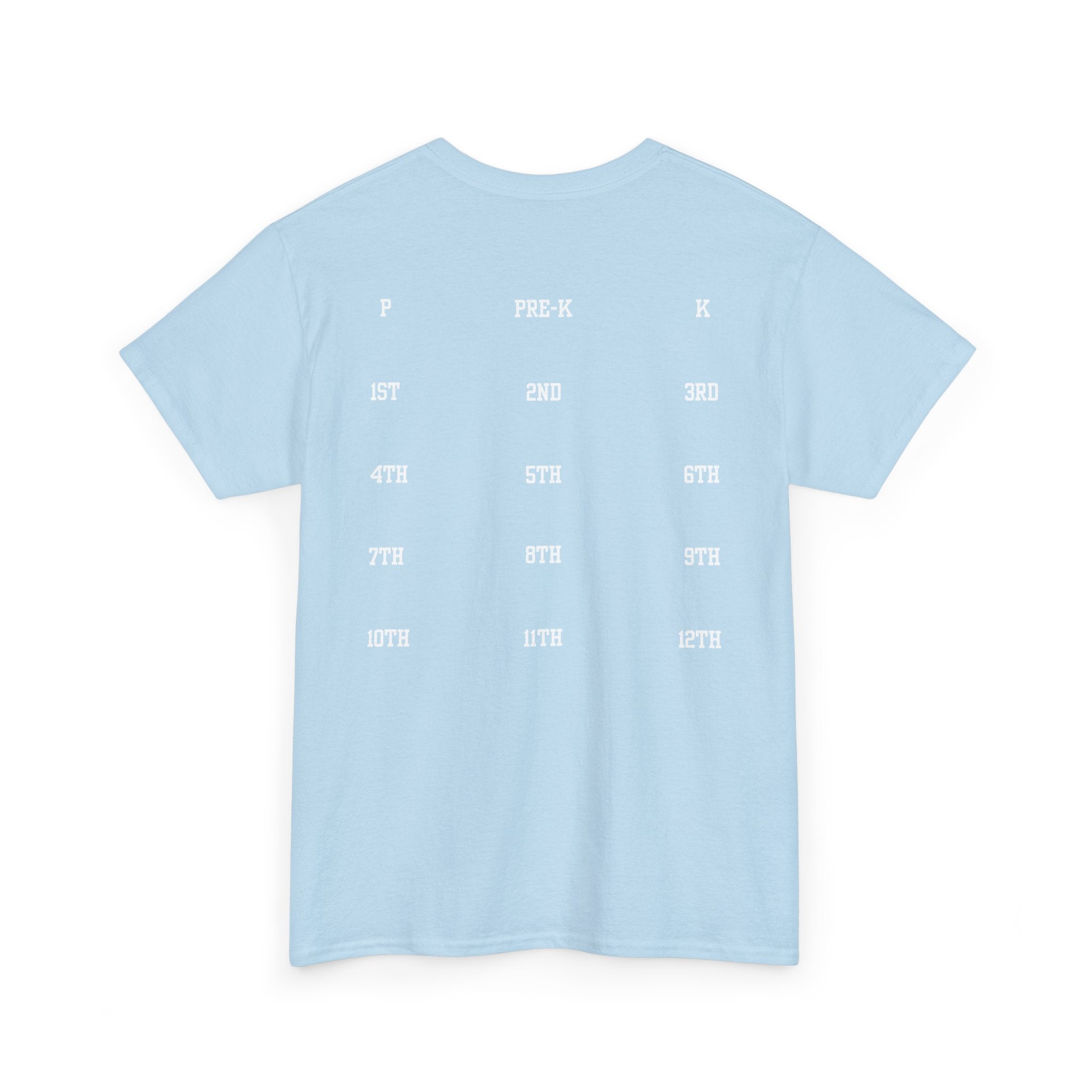 Class of 2039 Tee — Graduation Milestone Shirt (Includes Grade Progression Back)