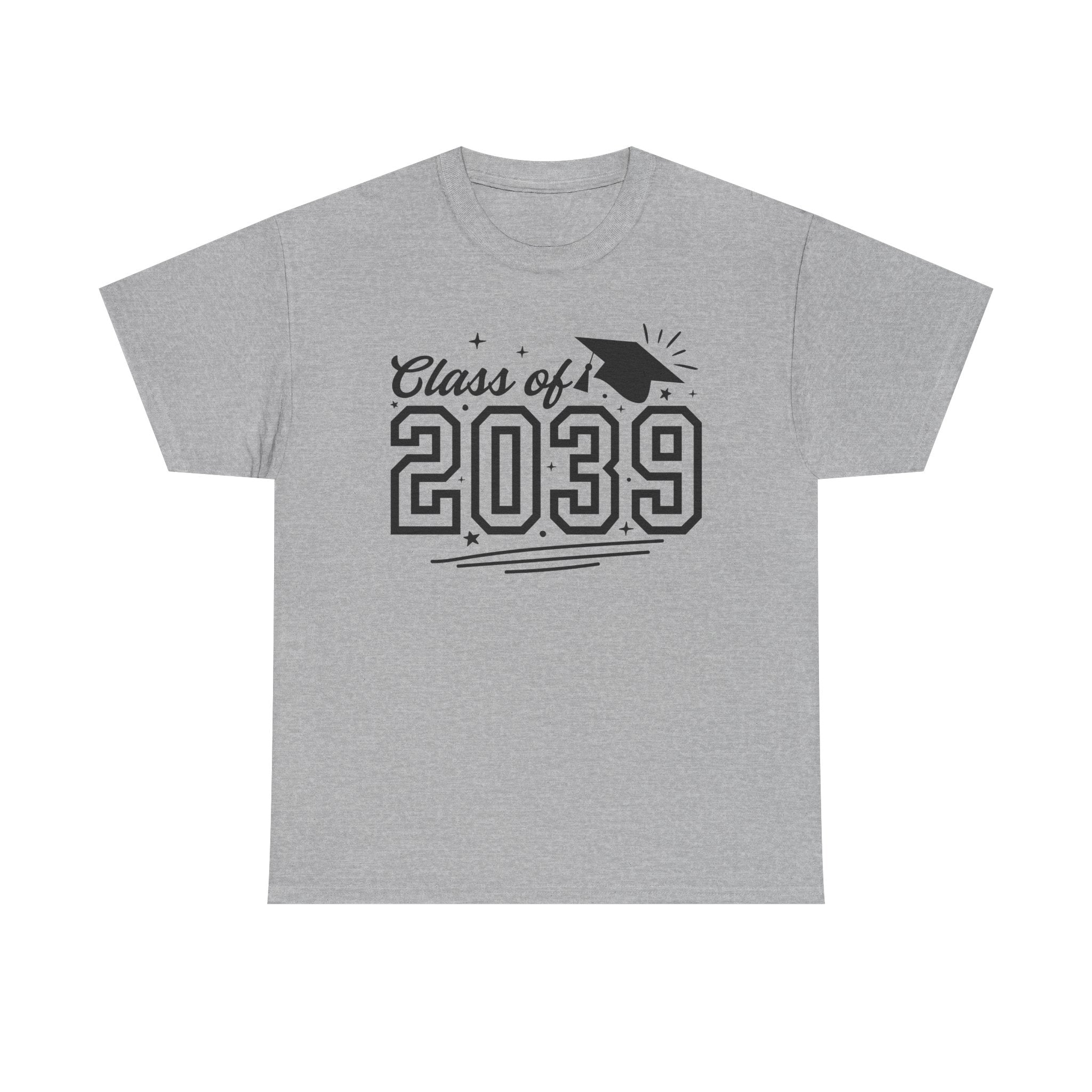 Class of 2039 T-Shirt — Kids Graduation Tee with Cap Graphic