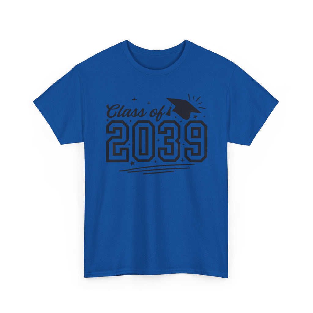 Class of 2039 T-Shirt — Kids Graduation Tee with Cap Graphic