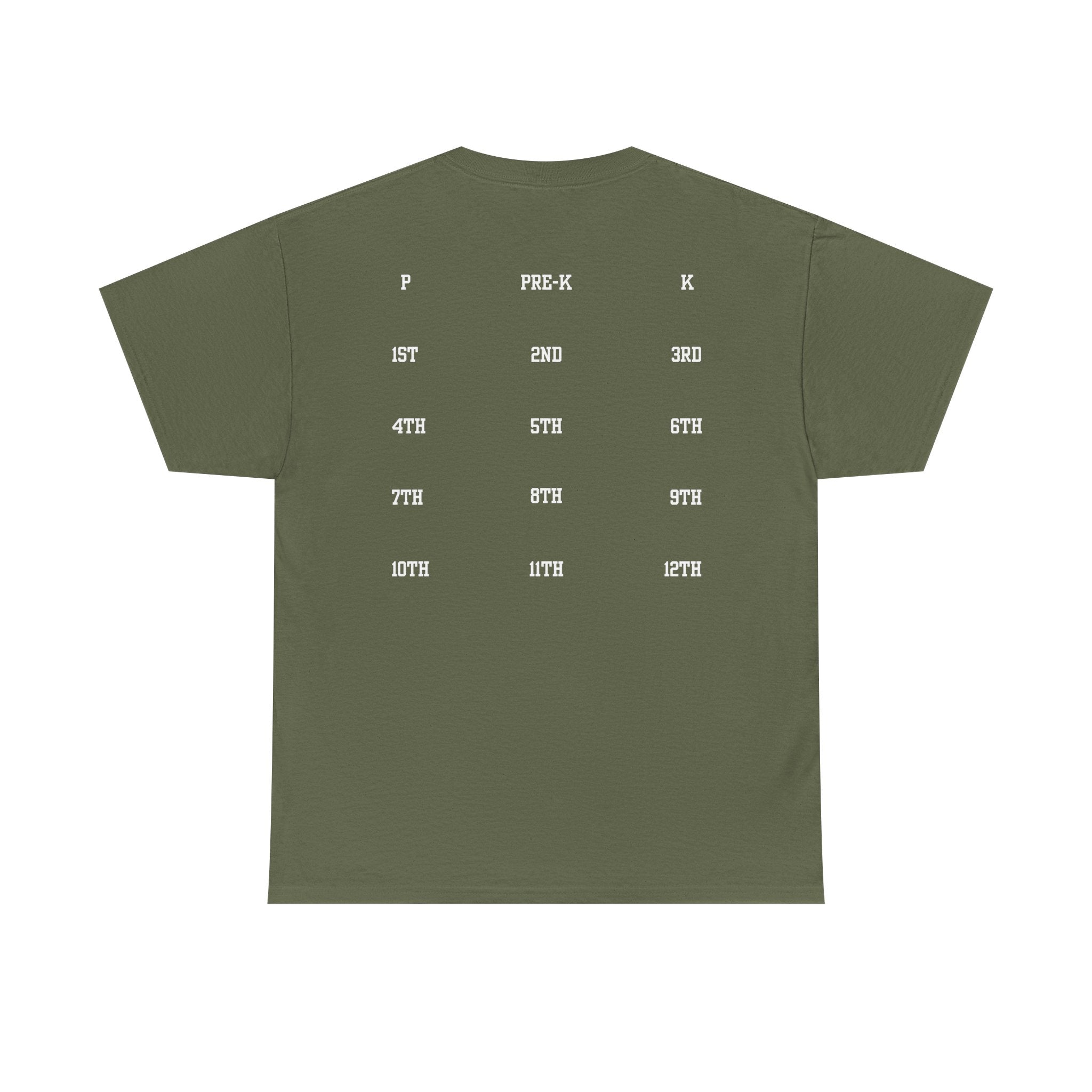 Class of 2039 Tee — Graduation Milestone Shirt (Includes Grade Progression Back)