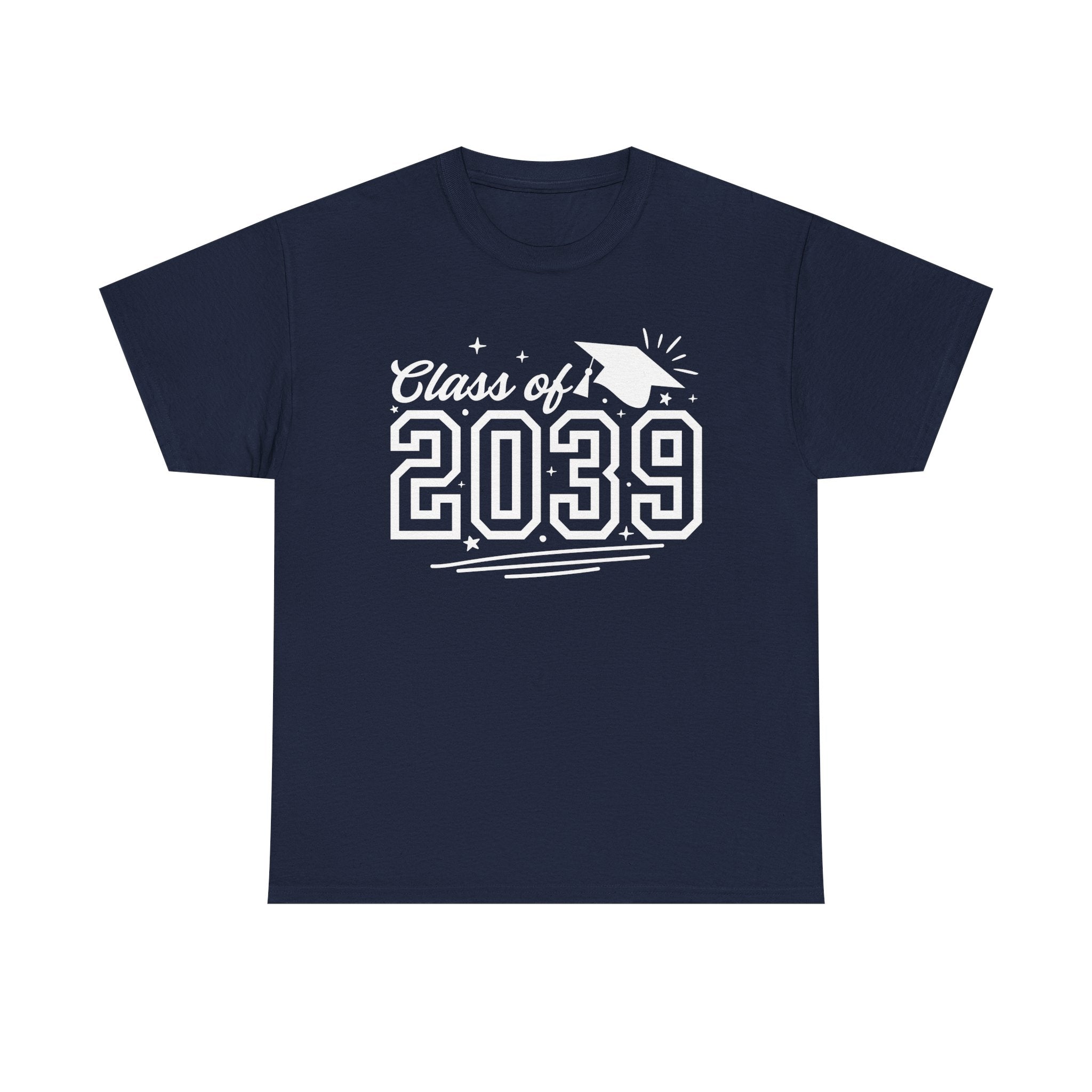 Class of 2039 Tee — Graduation Milestone Shirt (Includes Grade Progression Back)