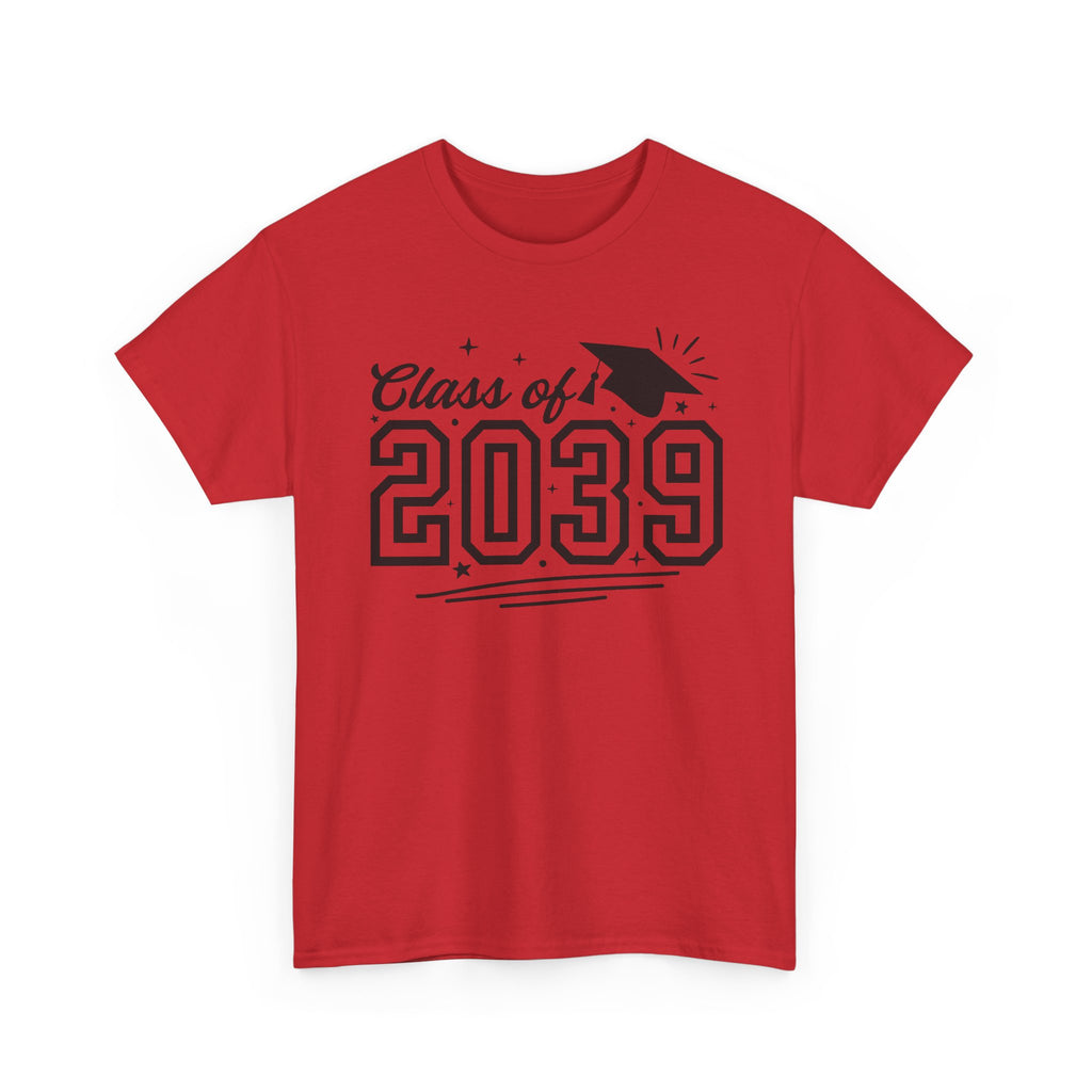 Class of 2039 T-Shirt — Kids Graduation Tee with Cap Graphic