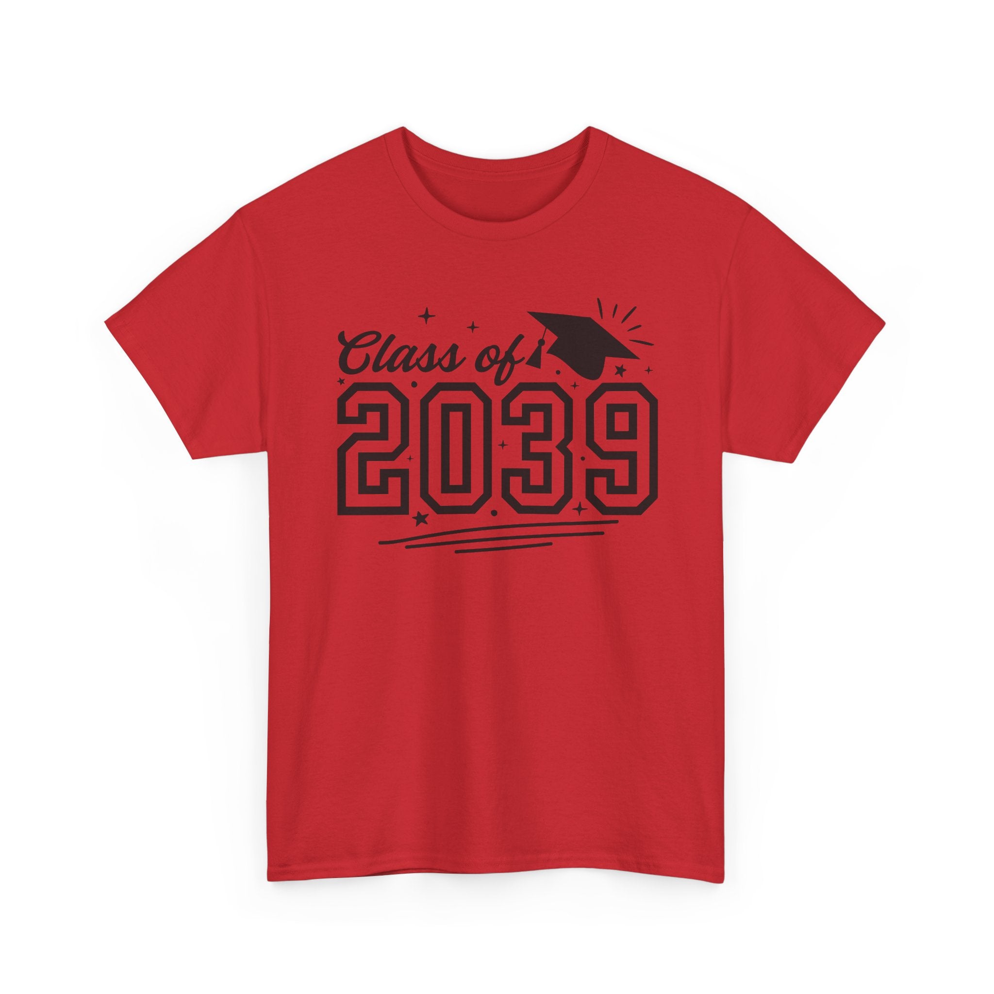 Class of 2039 T-Shirt — Kids Graduation Tee with Cap Graphic