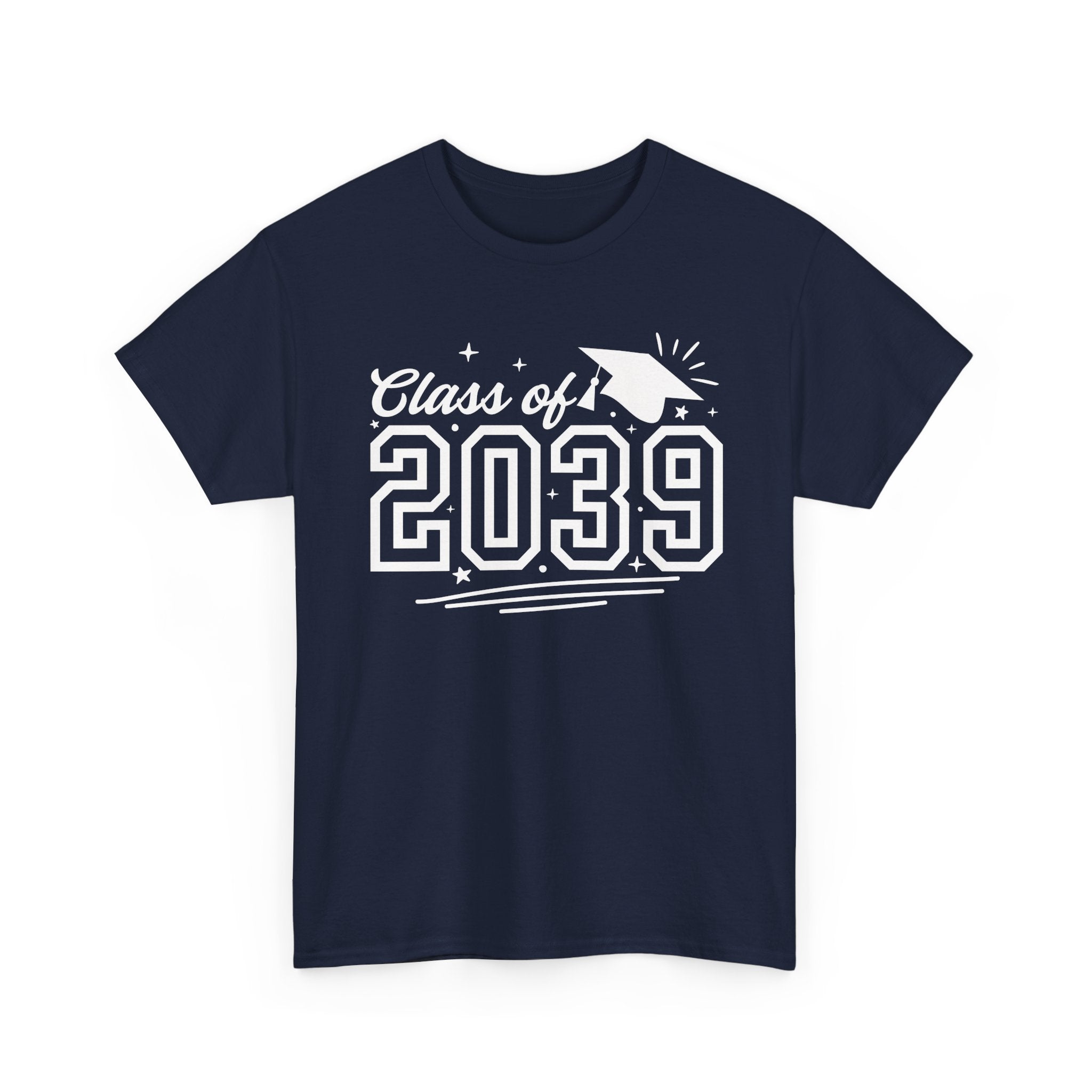 Class of 2039 Tee — Graduation Milestone Shirt (Includes Grade Progression Back)