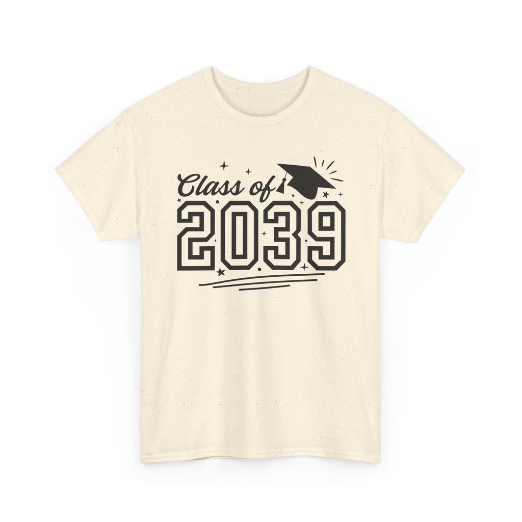 Class of 2039 T-Shirt — Kids Graduation Tee with Cap Graphic