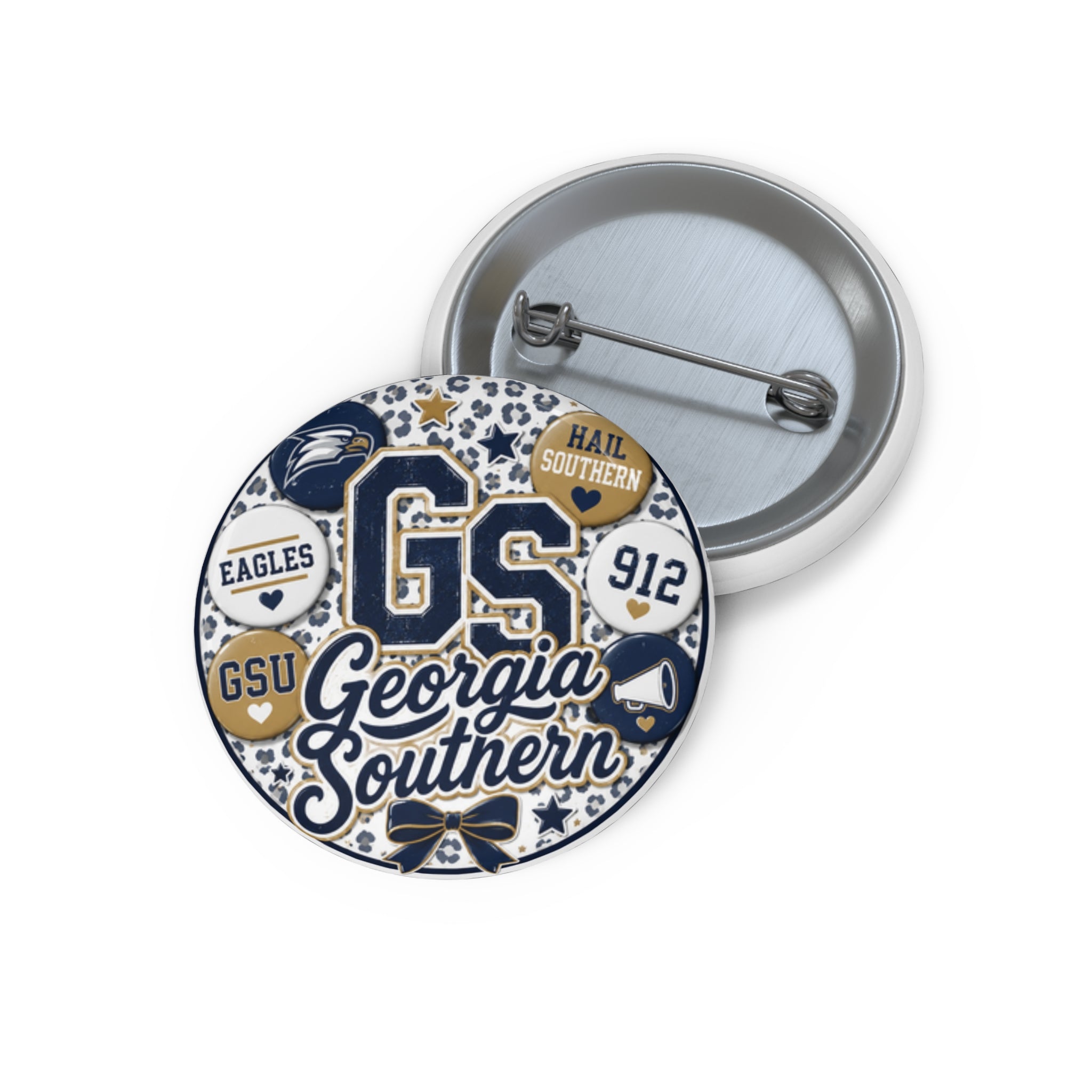 Georgia Southern GS School Spirit Pin Button — College Campus Jacket Pin