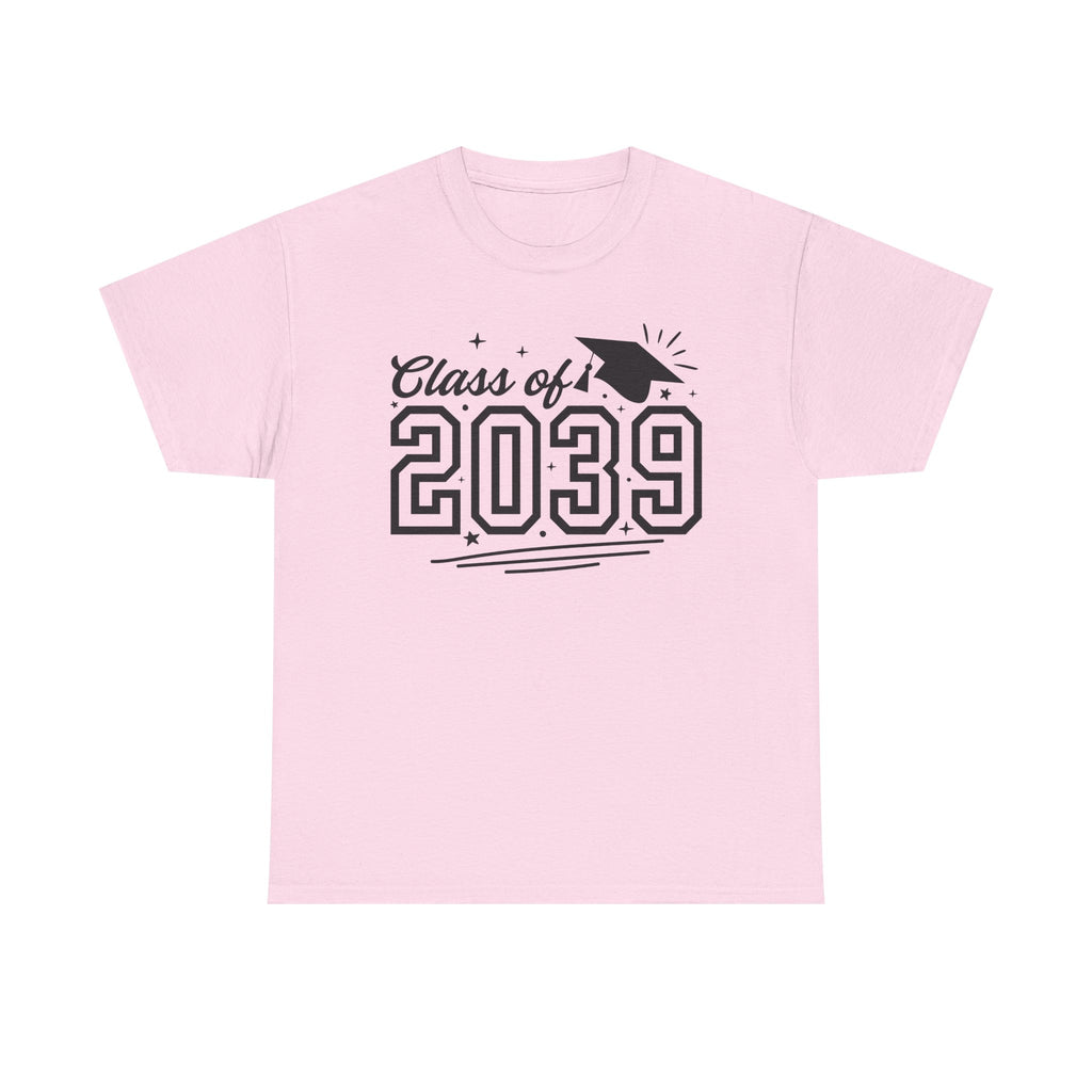 Class of 2039 T-Shirt — Kids Graduation Tee with Cap Graphic
