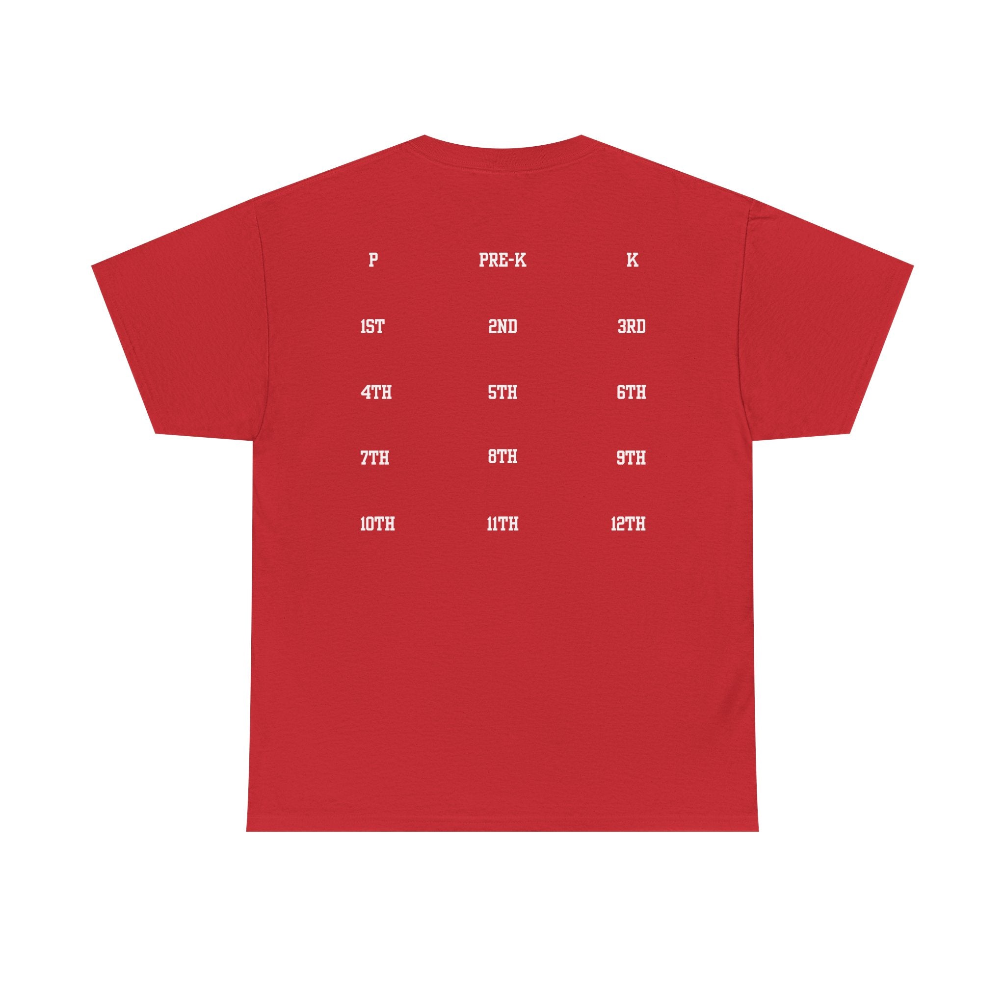 Class of 2039 Tee — Graduation Milestone Shirt (Includes Grade Progression Back)