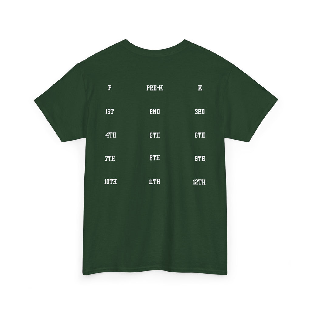 Class of 2039 Tee — Graduation Milestone Shirt (Includes Grade Progression Back)