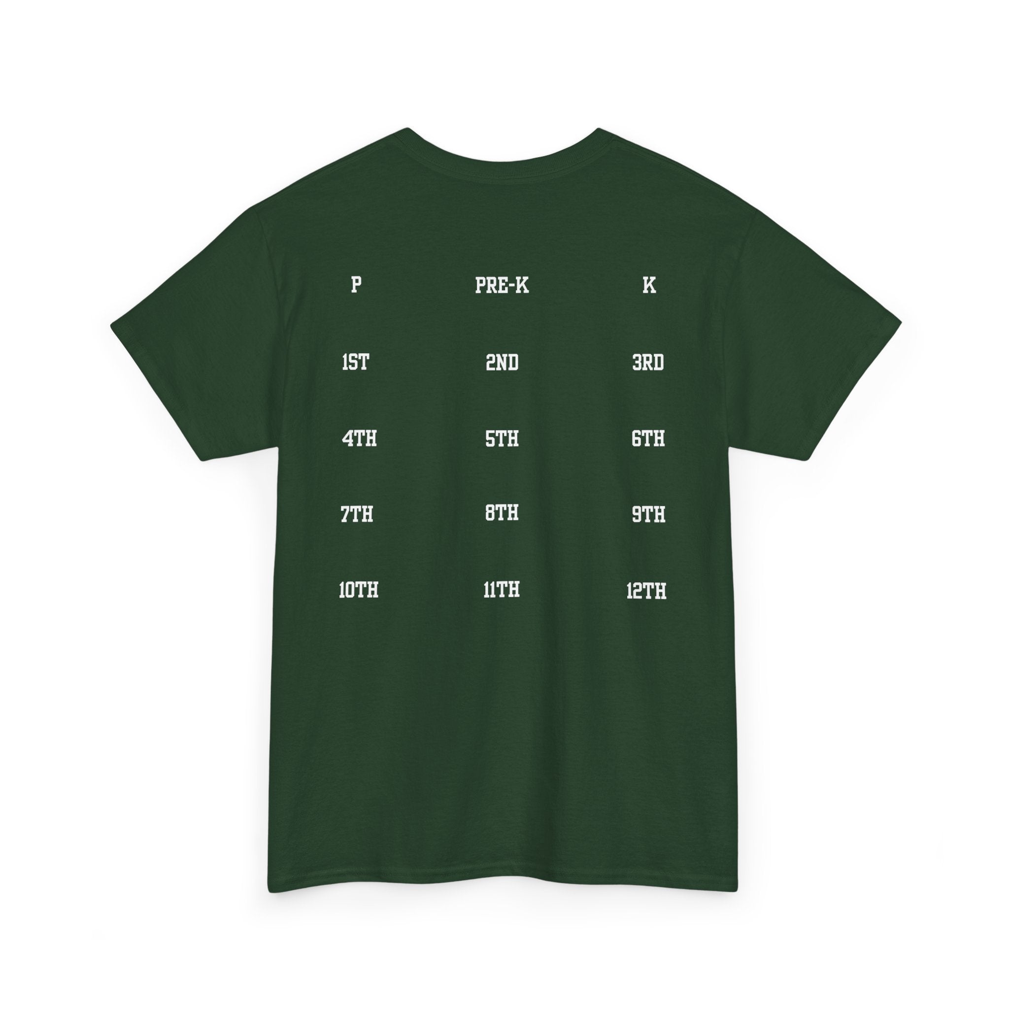 Class of 2039 Tee — Graduation Milestone Shirt (Includes Grade Progression Back)