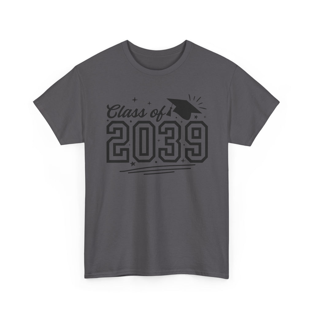 Class of 2039 T-Shirt — Kids Graduation Tee with Cap Graphic