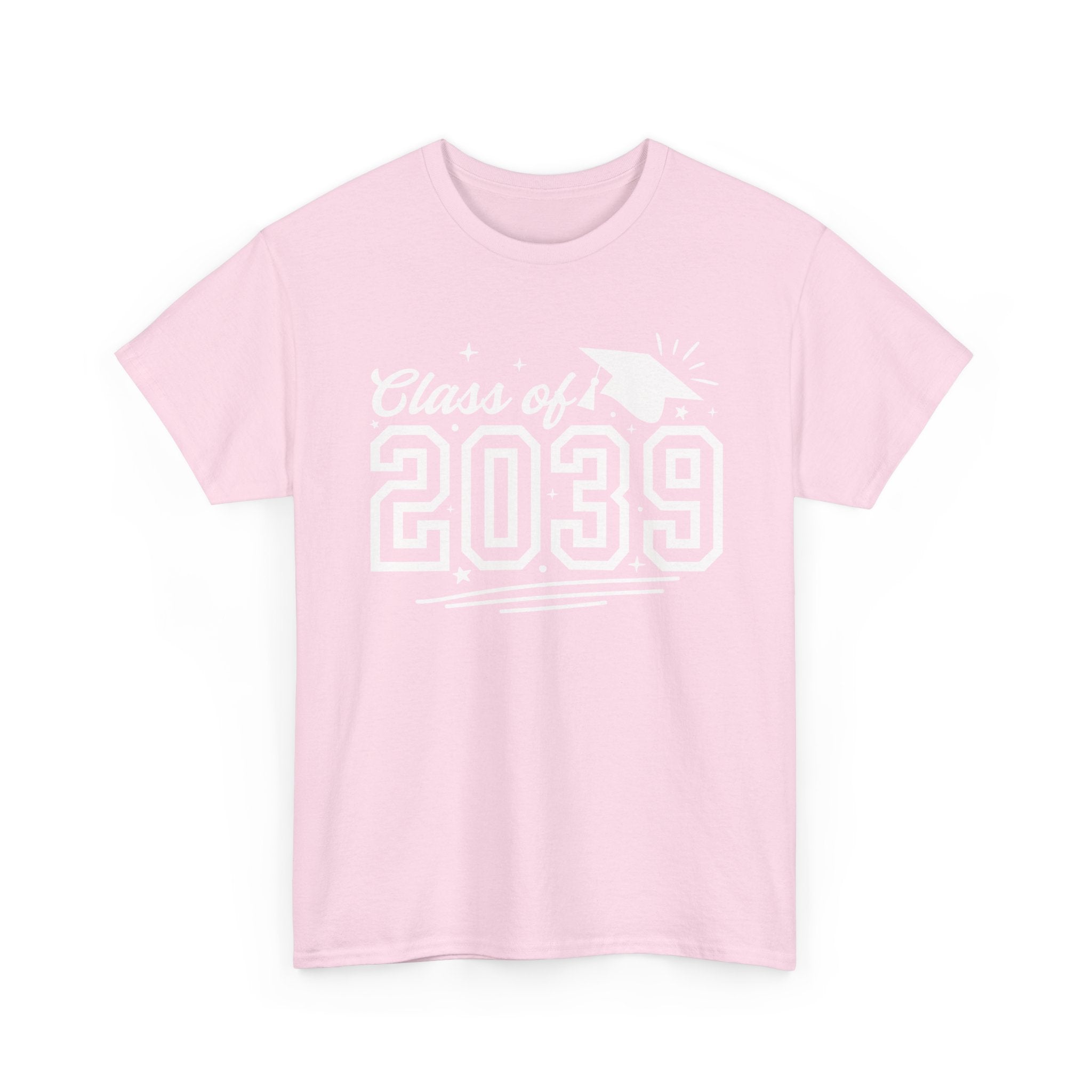 Class of 2039 Tee — Graduation Milestone Shirt (Includes Grade Progression Back)