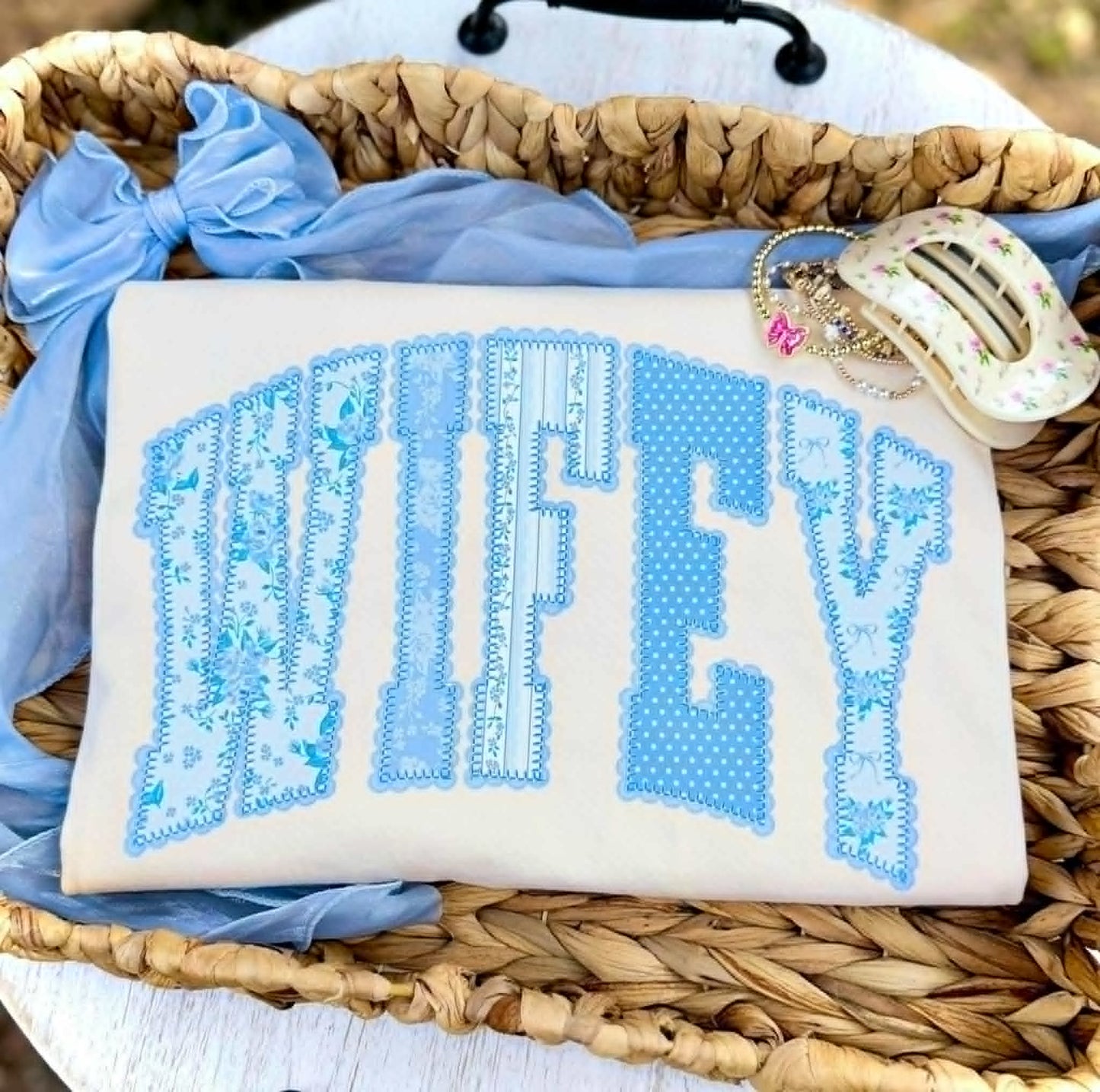 Wifey Patchwork Tee