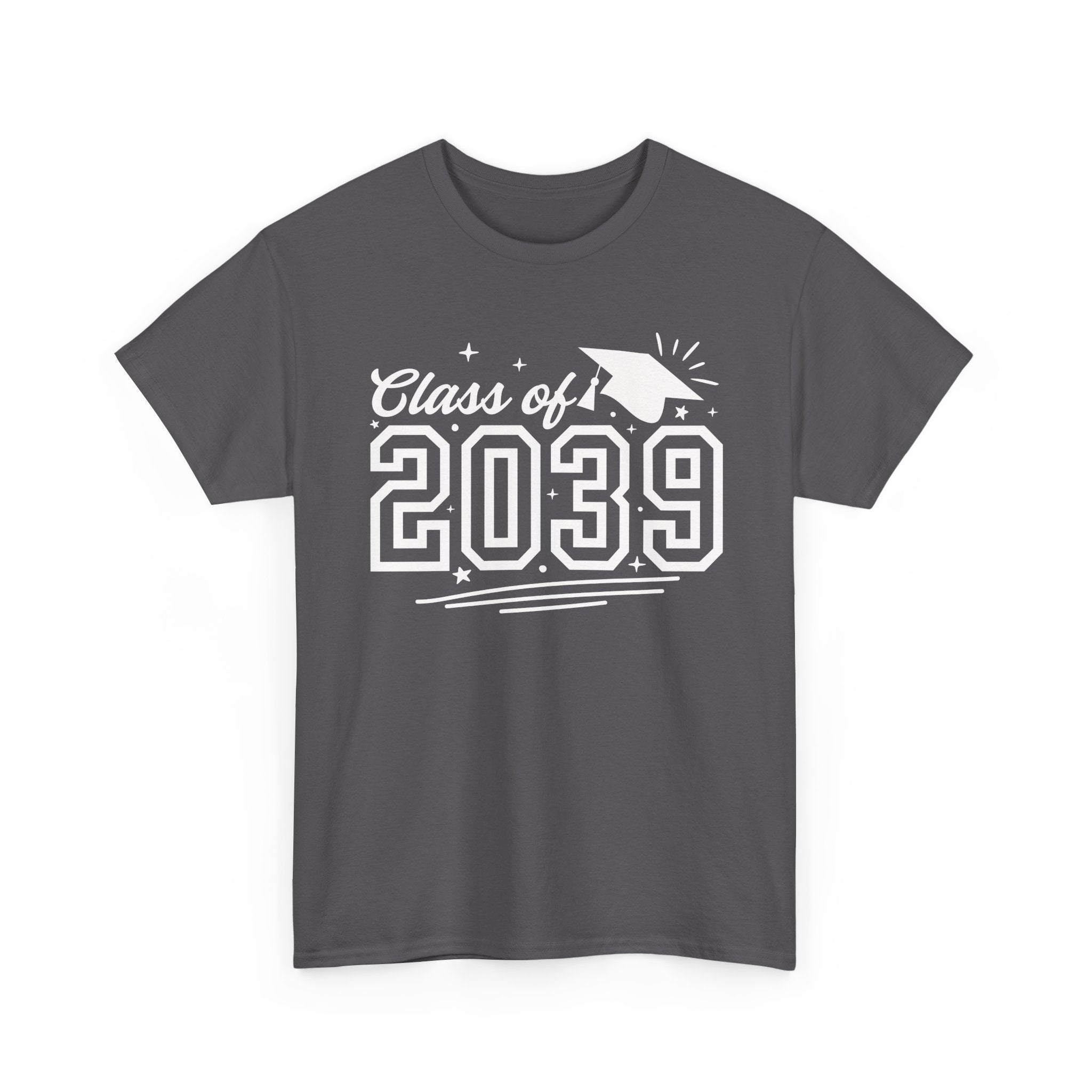 Class of 2039 Tee — Graduation Milestone Shirt (Includes Grade Progression Back)