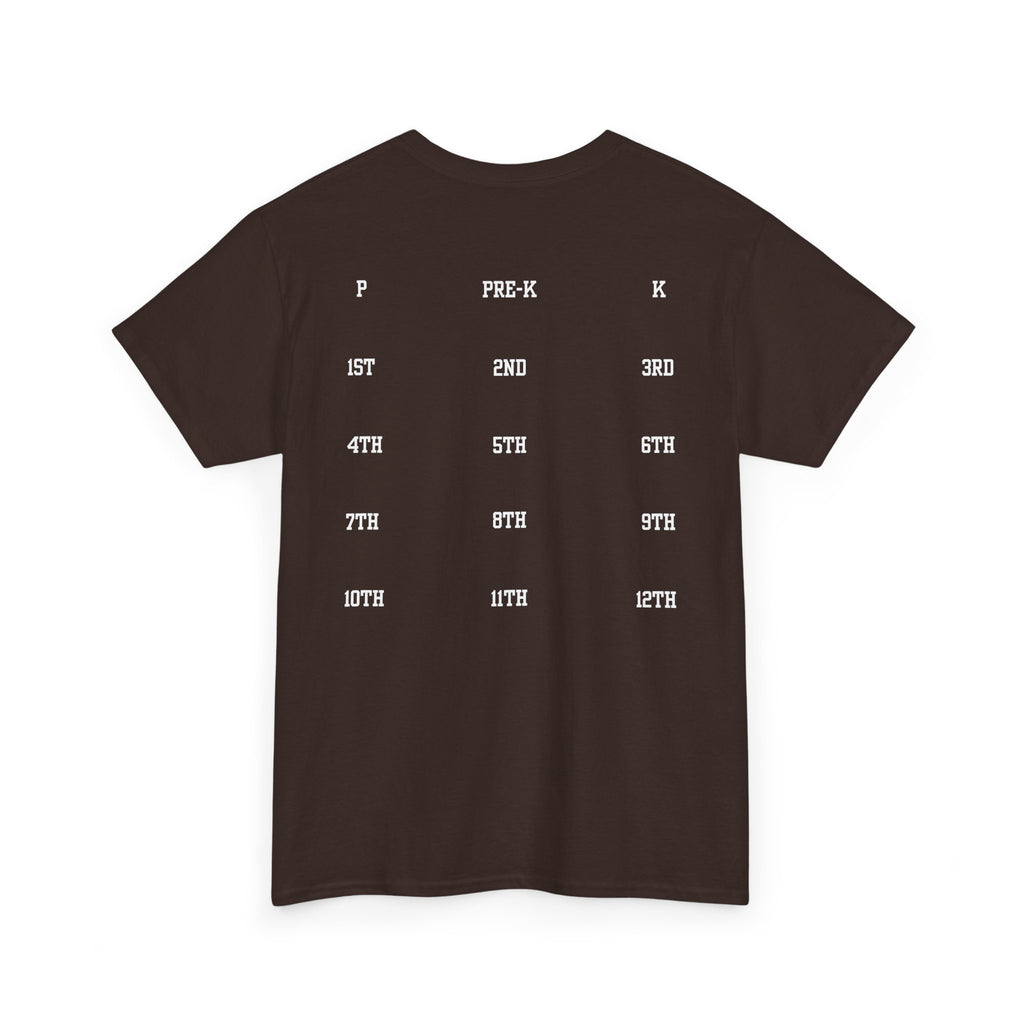 Class of 2039 Tee — Graduation Milestone Shirt (Includes Grade Progression Back)