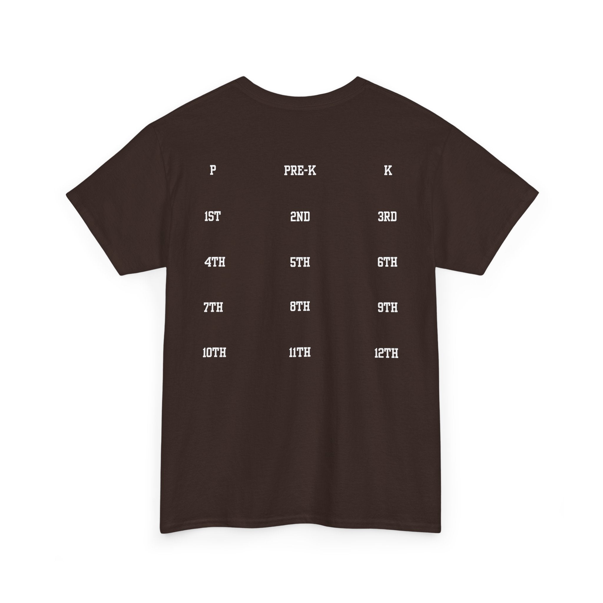 Class of 2039 Tee — Graduation Milestone Shirt (Includes Grade Progression Back)