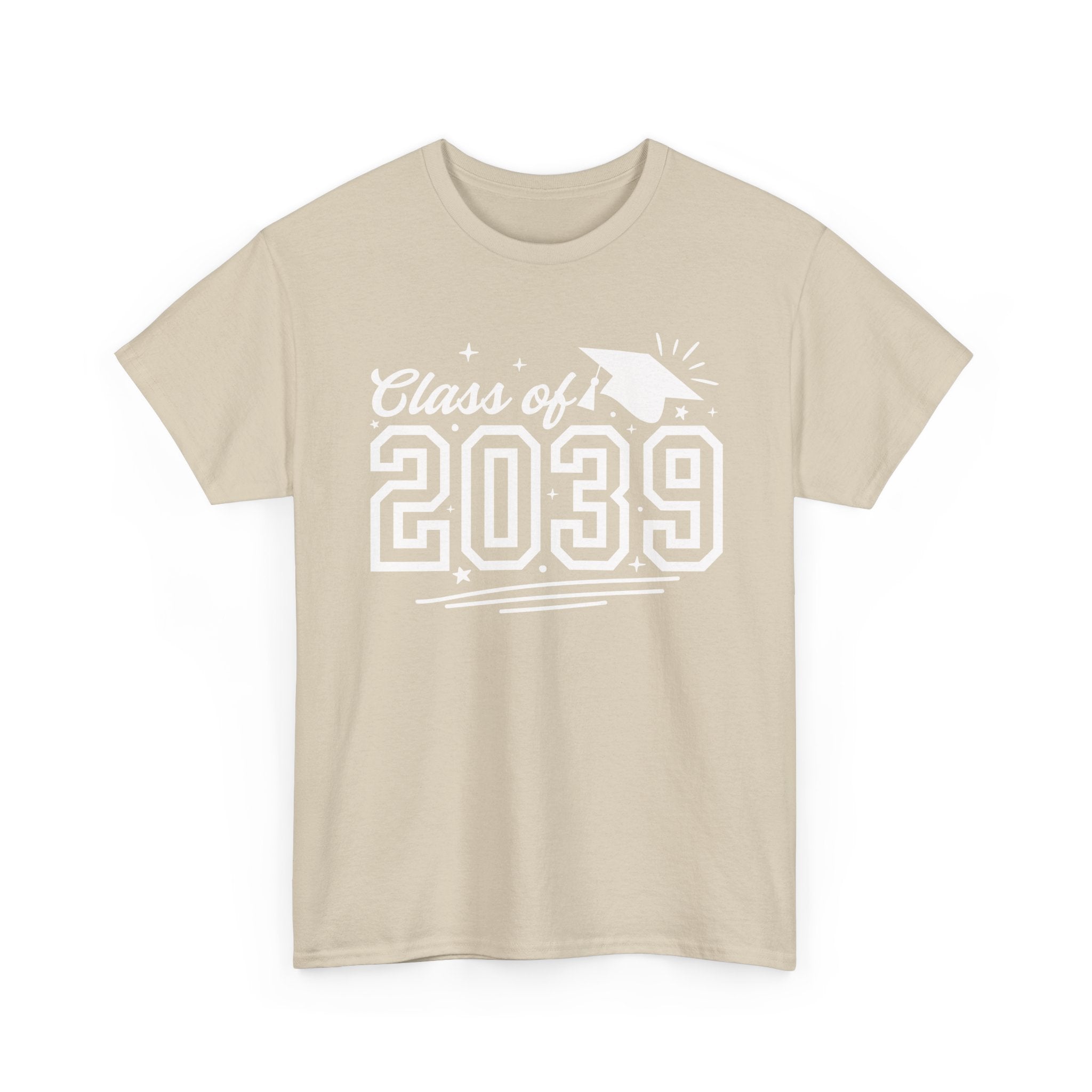 Class of 2039 Tee — Graduation Milestone Shirt (Includes Grade Progression Back)