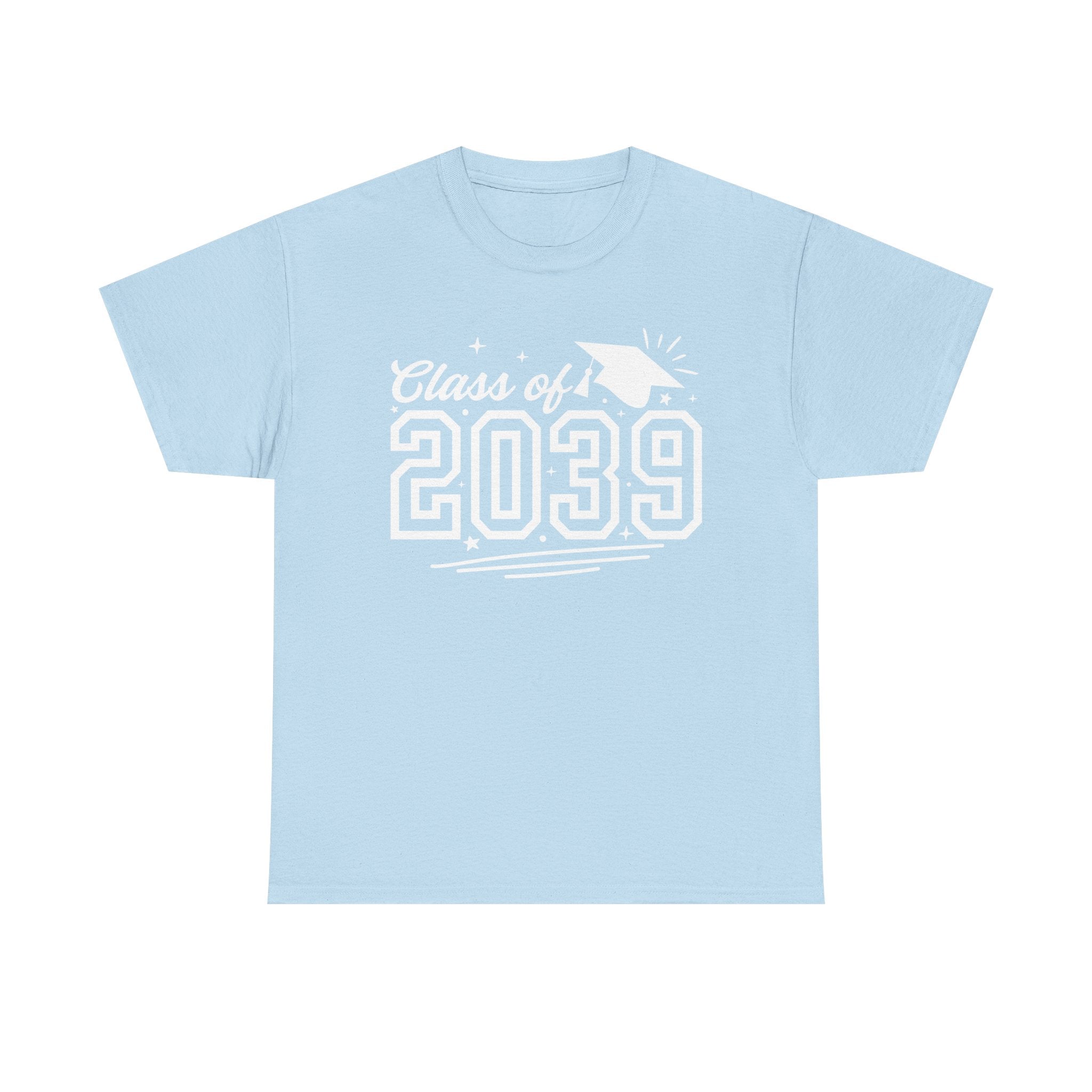 Class of 2039 Tee — Graduation Milestone Shirt (Includes Grade Progression Back)