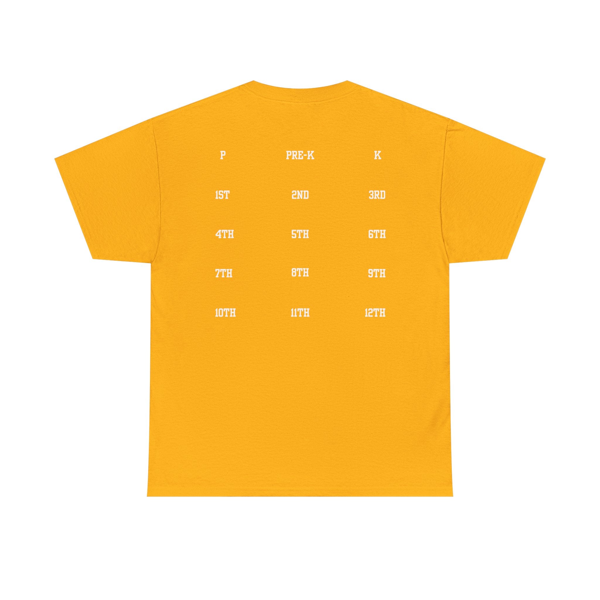 Class of 2039 Tee — Graduation Milestone Shirt (Includes Grade Progression Back)