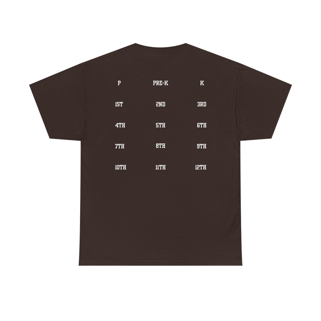 Class of 2039 Tee — Graduation Milestone Shirt (Includes Grade Progression Back)