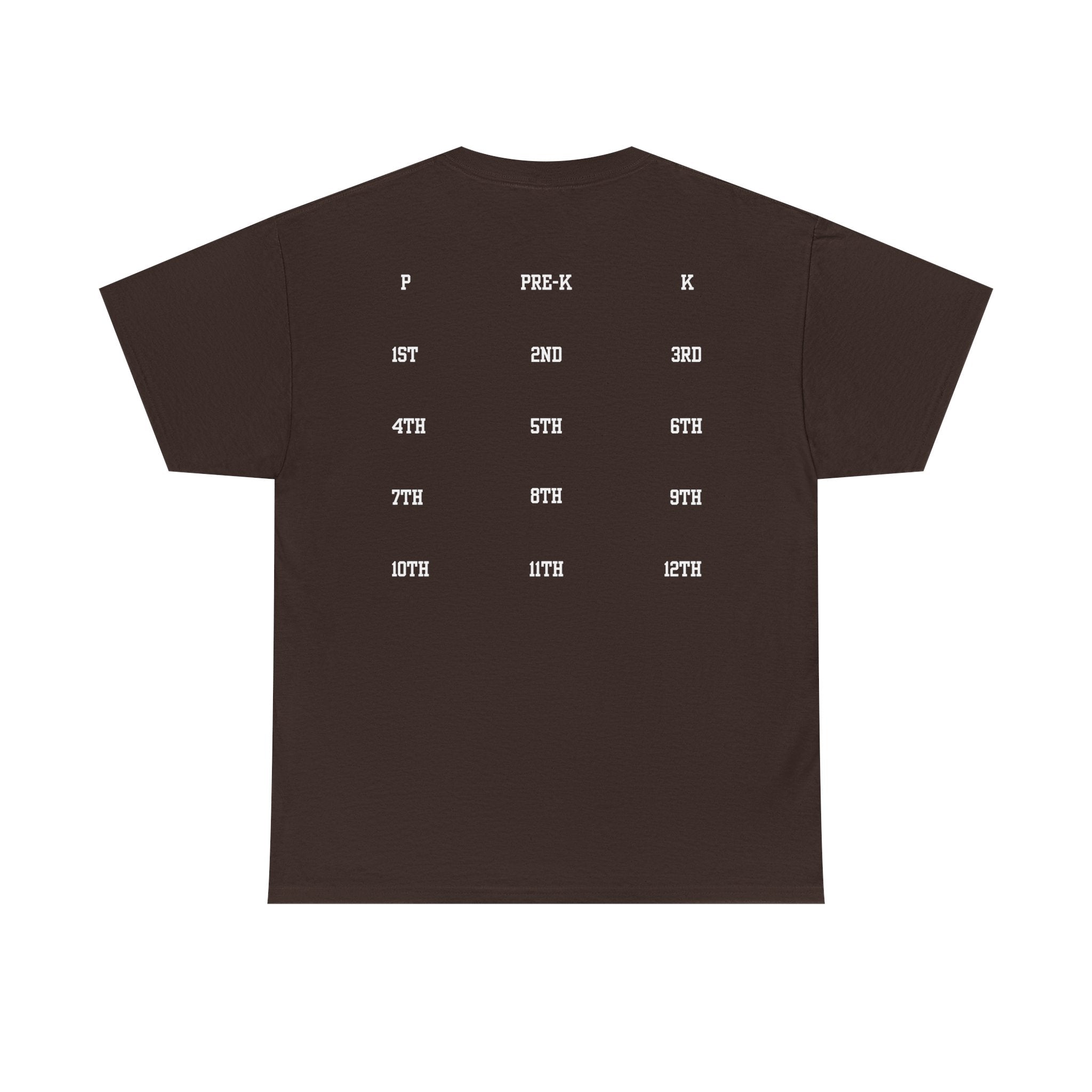 Class of 2039 Tee — Graduation Milestone Shirt (Includes Grade Progression Back)