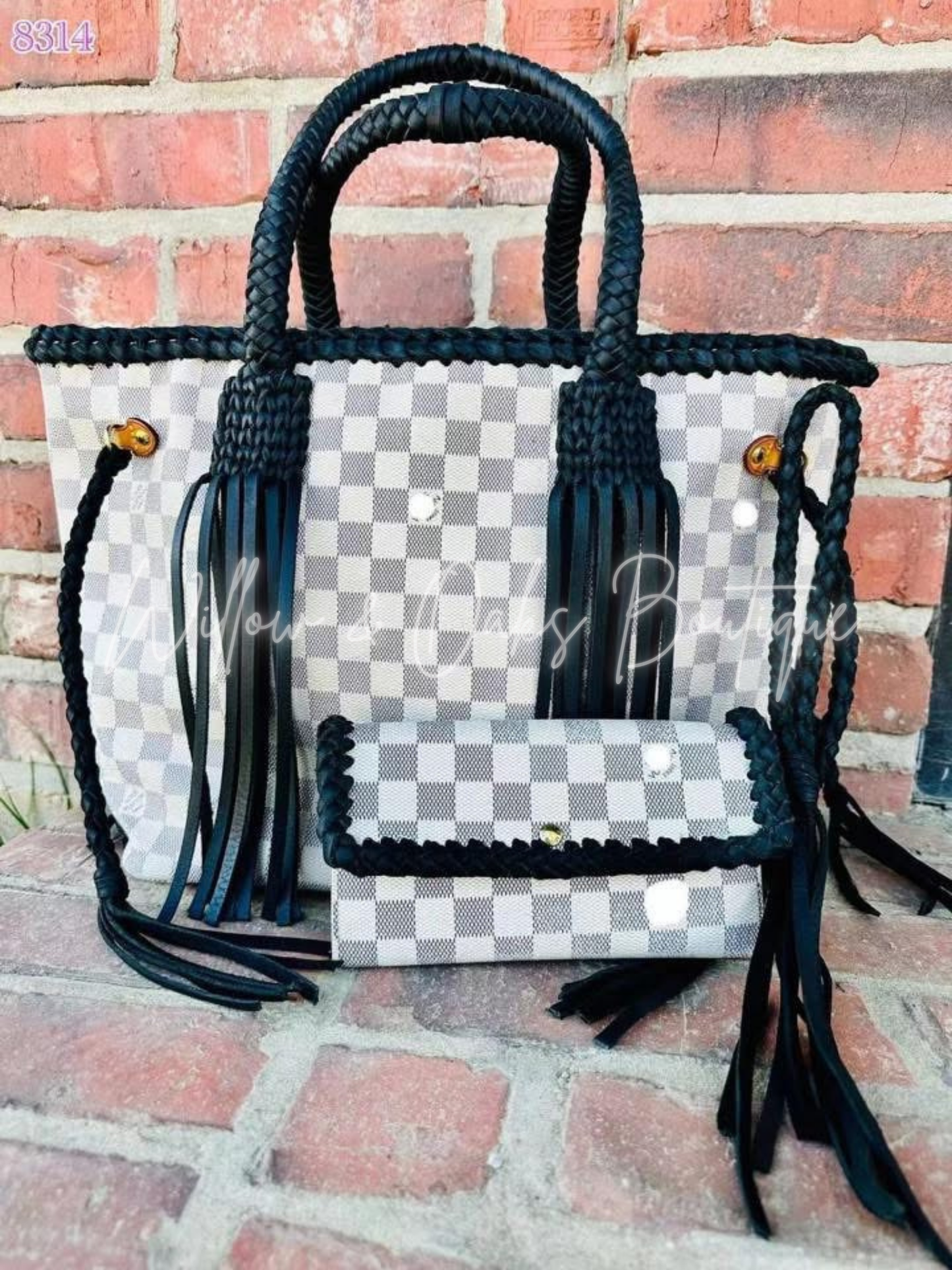 Luxe- Fringe Checkered