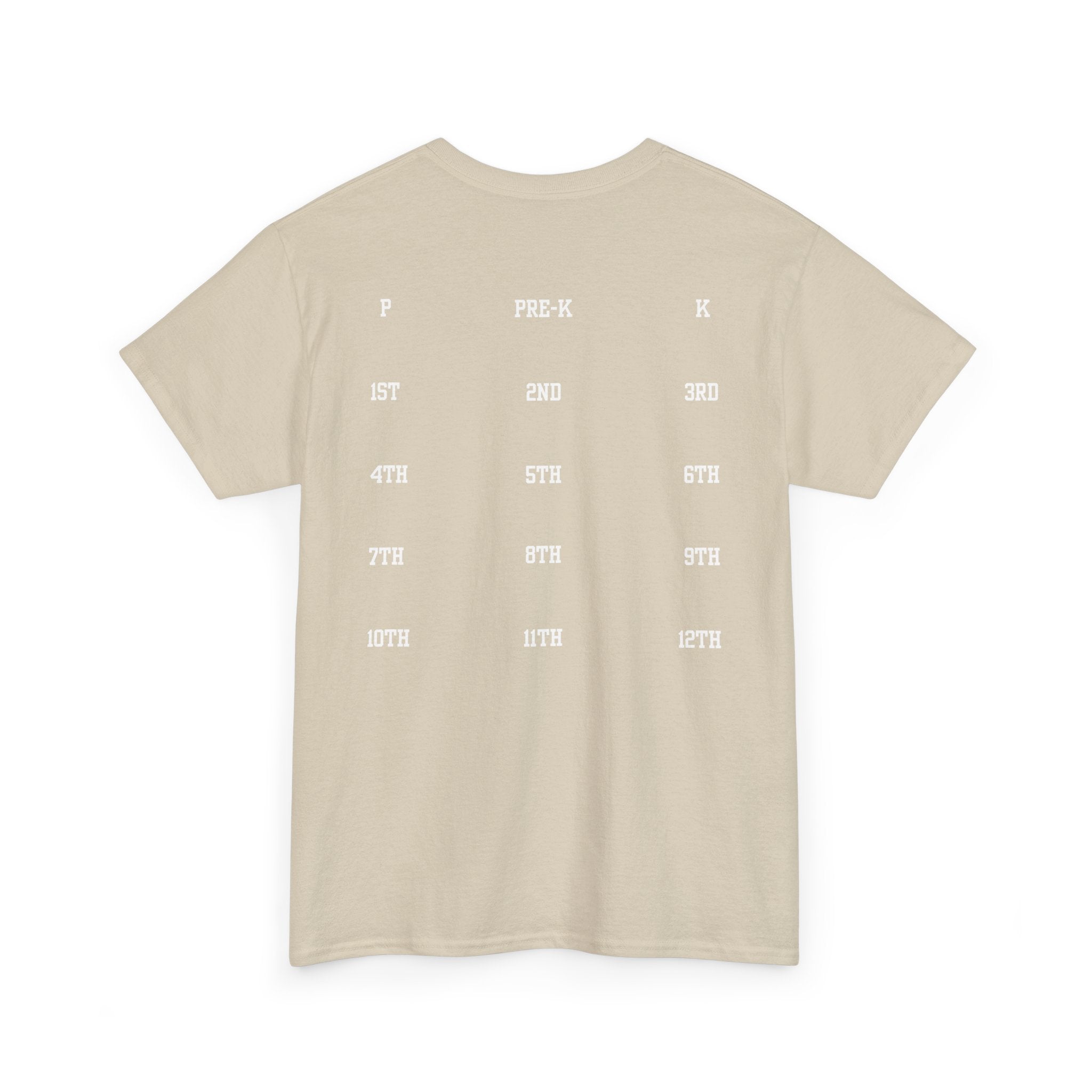 Class of 2039 Tee — Graduation Milestone Shirt (Includes Grade Progression Back)